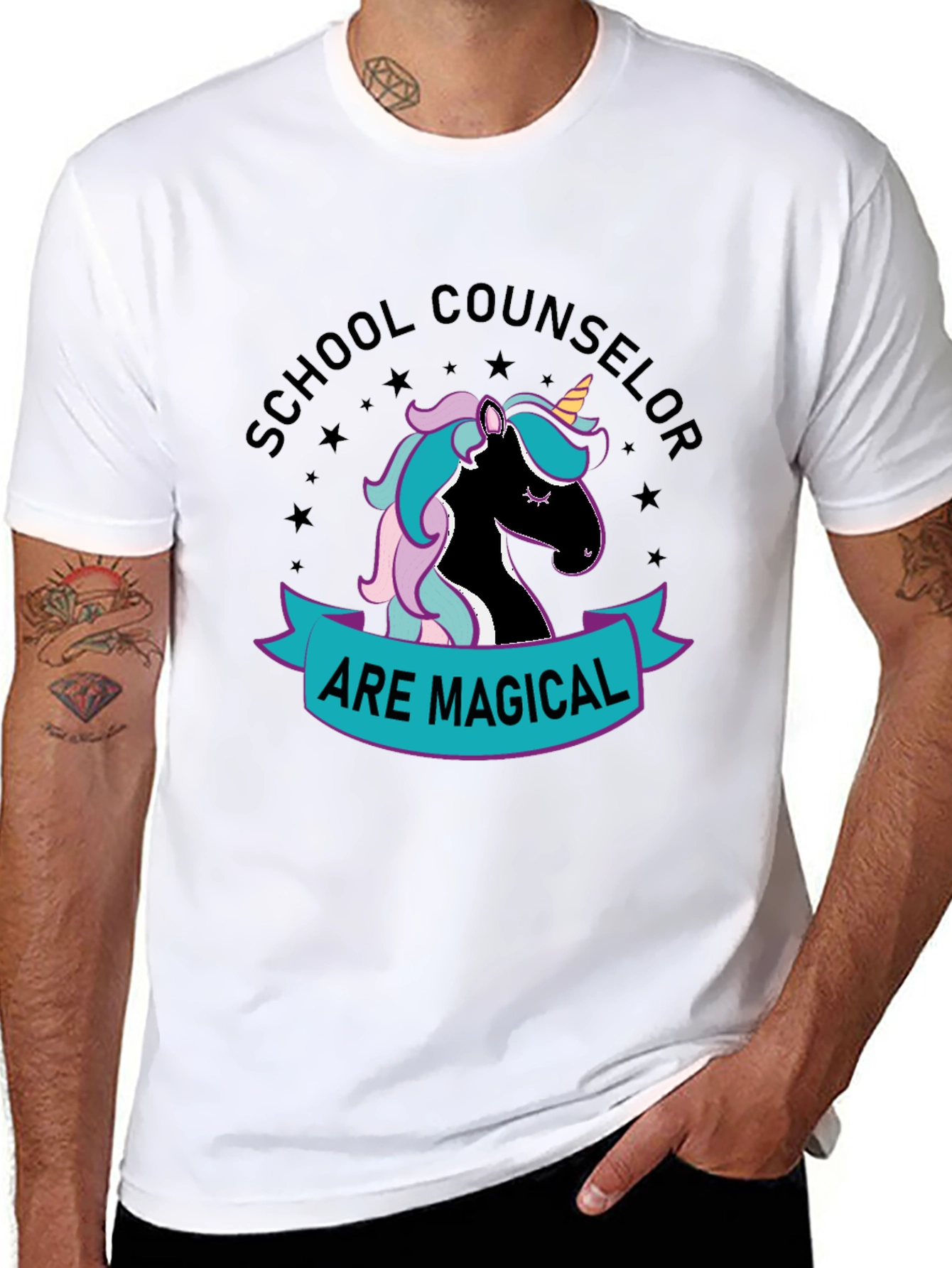 School Counselor Unicorn T-Shirt