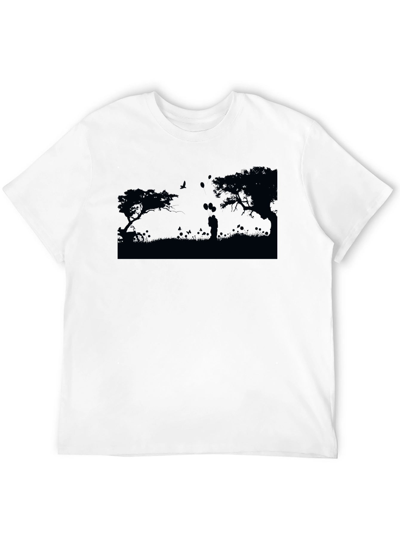 Romantic Silhouette Graphic Tee - Unisex Soft Cotton