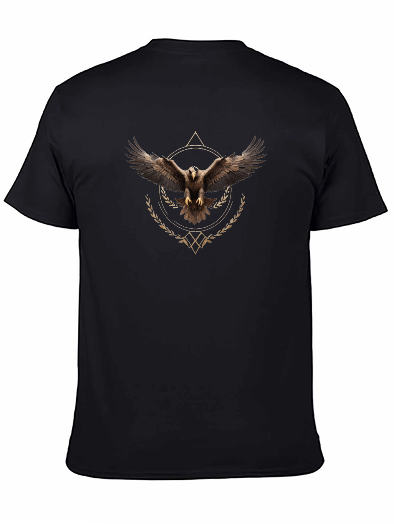 Eagle Graphic Tee - Black Cotton Blend
