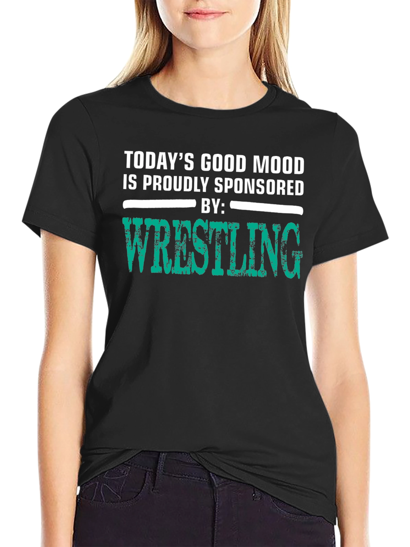 Wrestling Fan T-Shirt: Good Mood Sponsored