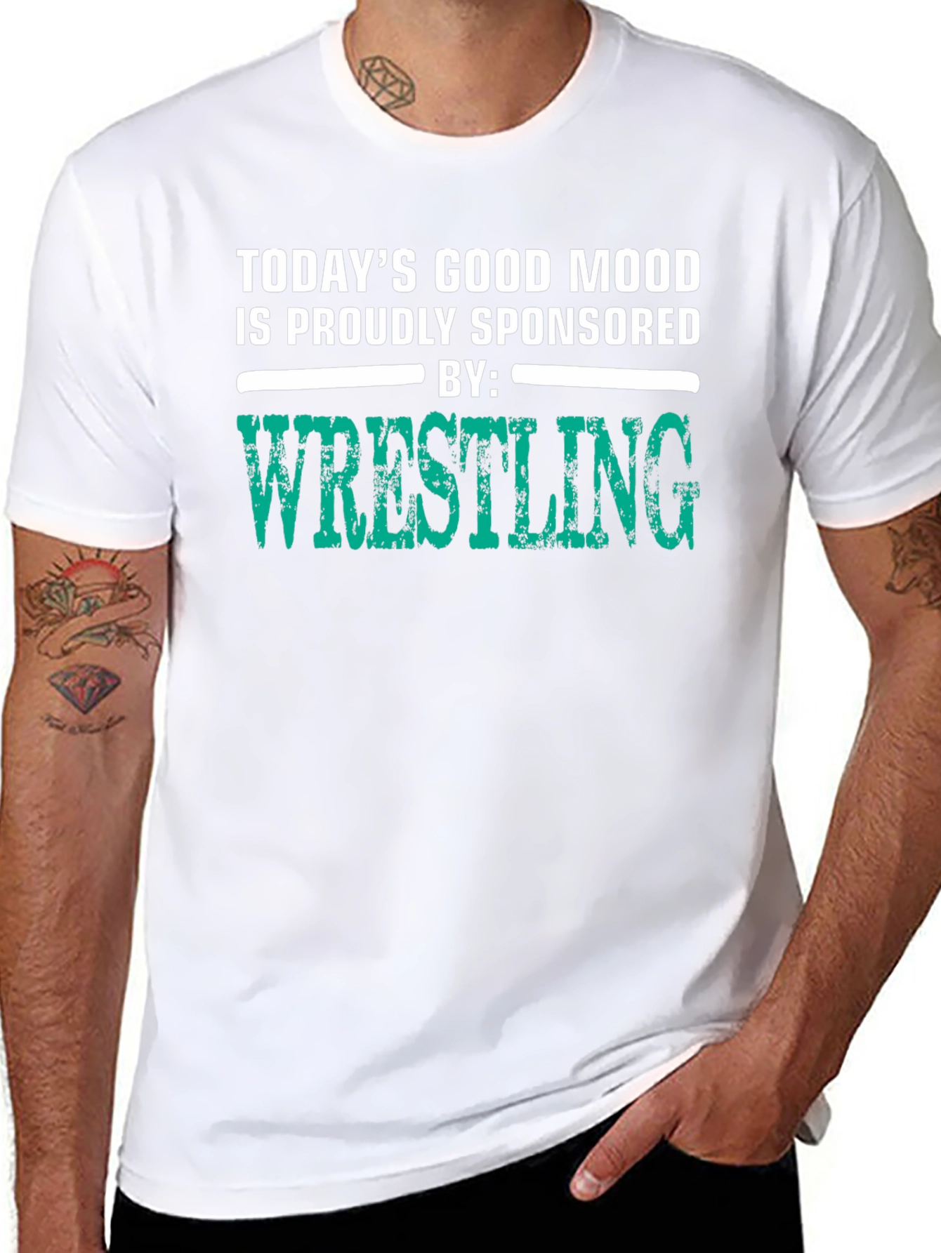 Wrestling Fan T-Shirt: Good Mood Sponsored