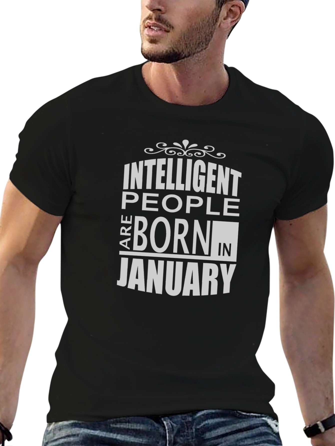 Intelligent People Born in January T-Shirt
