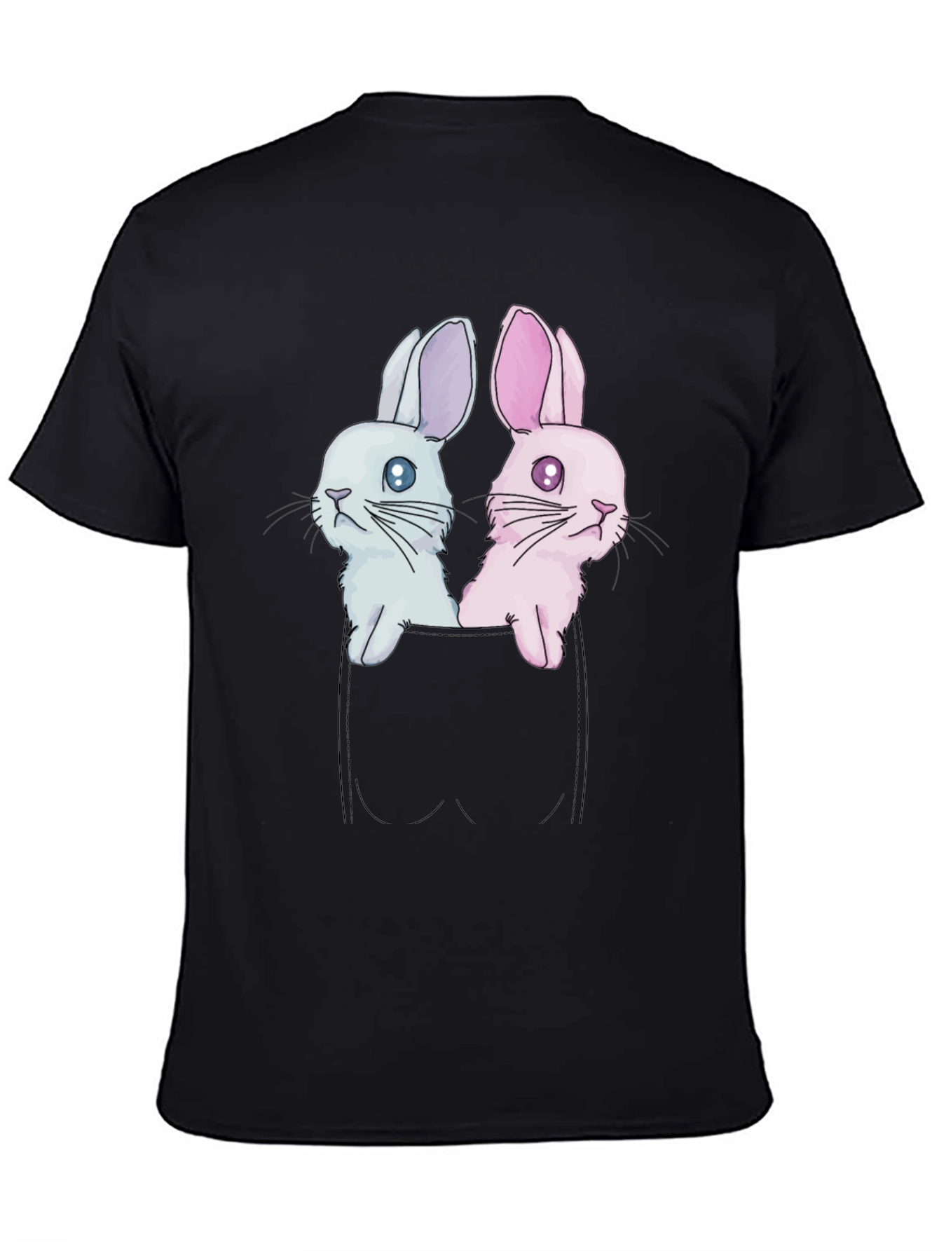 Cute Bunny Pocket Tee - Adorable Graphic T-Shirt