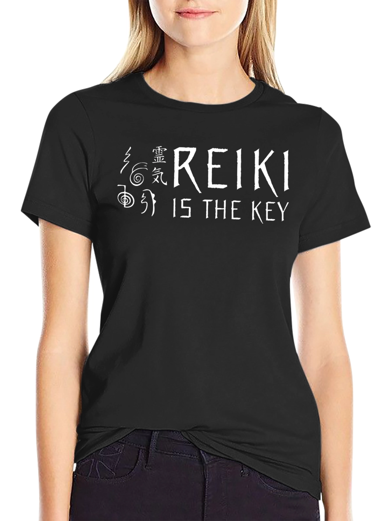 Reiki is the Key Graphic Tee - Black
