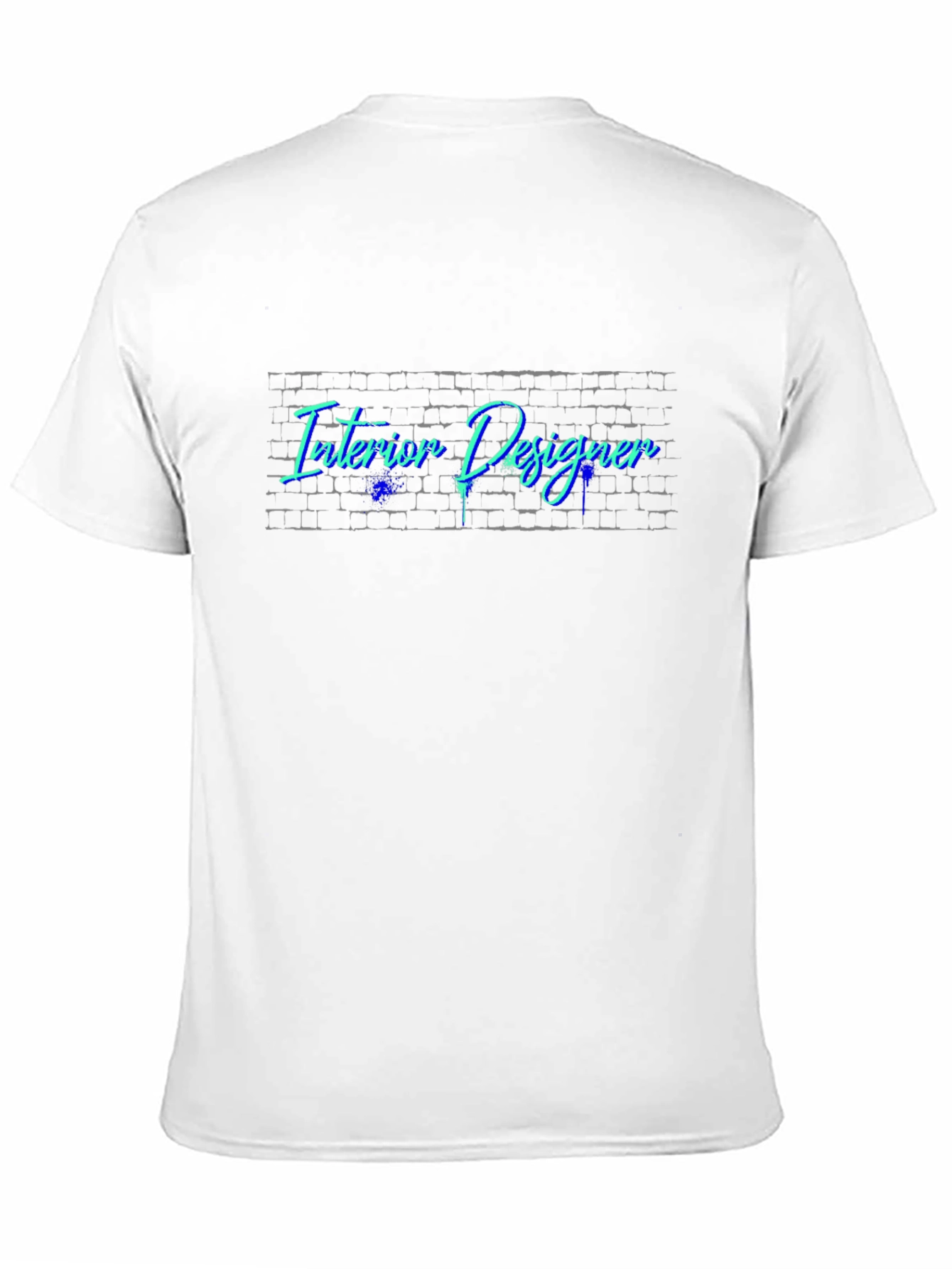 Interior Designer T-Shirt - Brick Wall Design