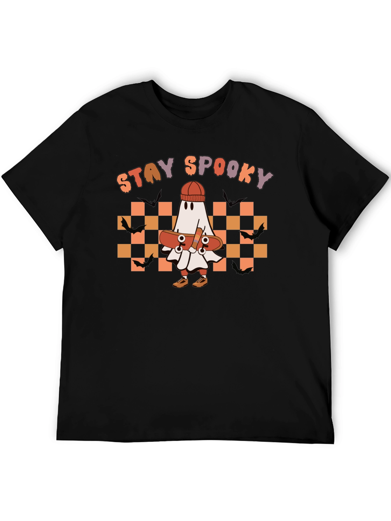 Stay Spooky Ghost Skateboard T-Shirt