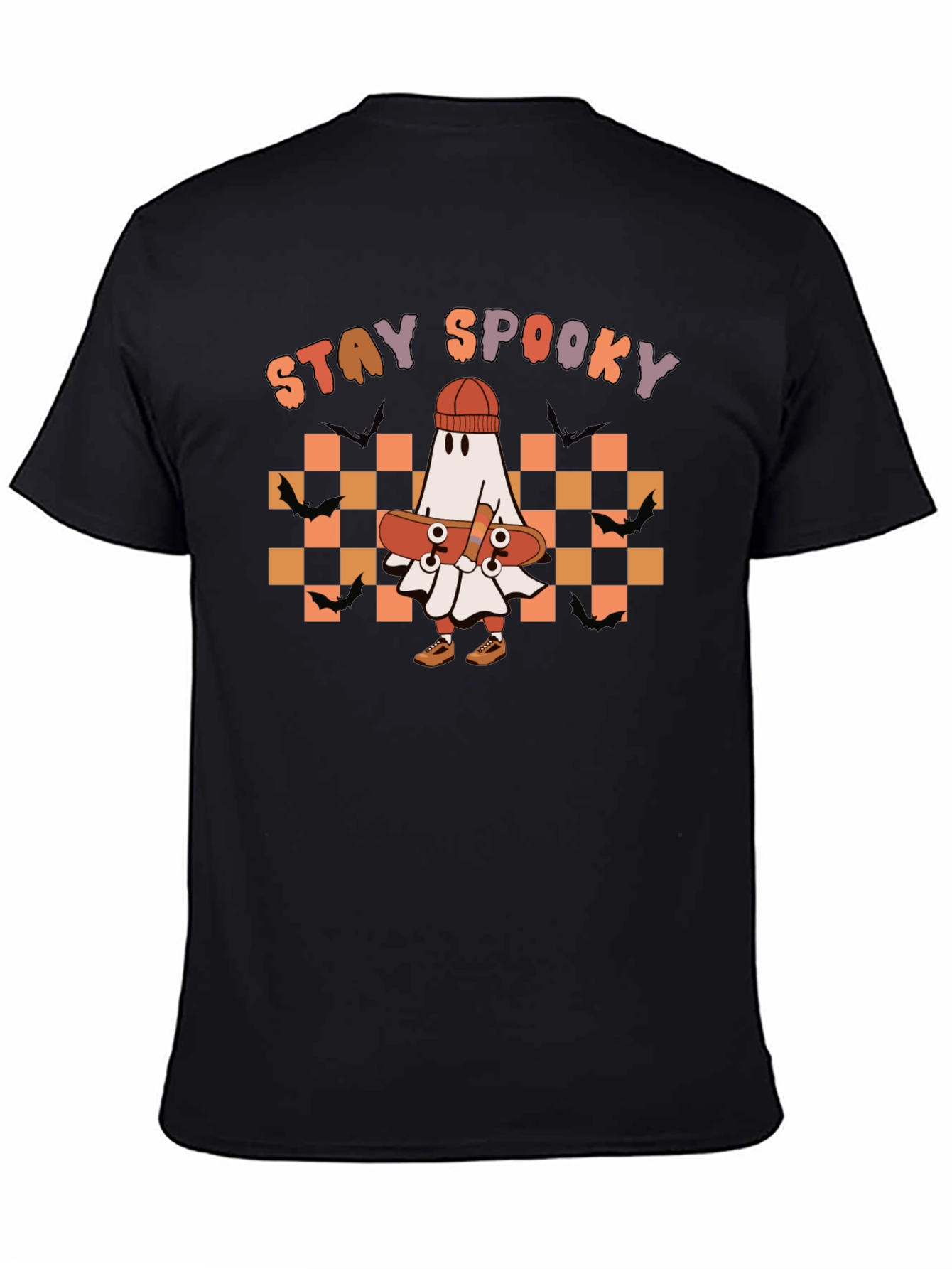 Stay Spooky Ghost Skateboard T-Shirt