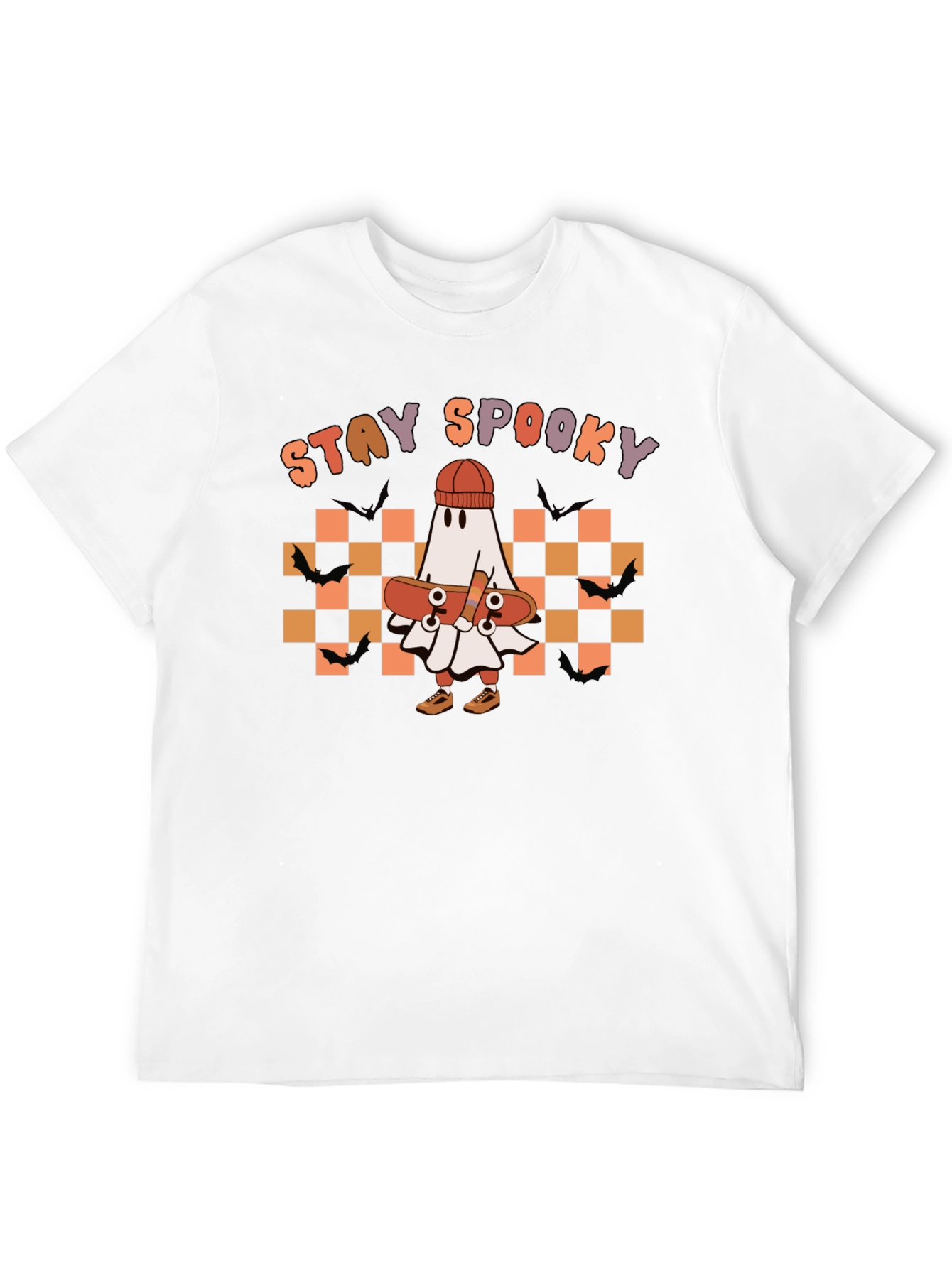 Stay Spooky Ghost Skateboard T-Shirt