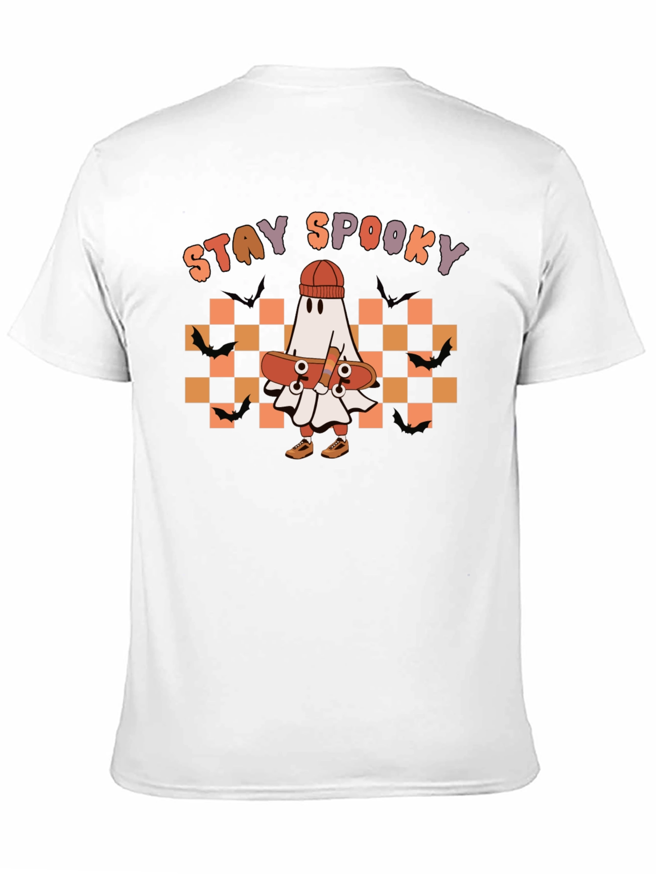 Stay Spooky Ghost Skateboard T-Shirt