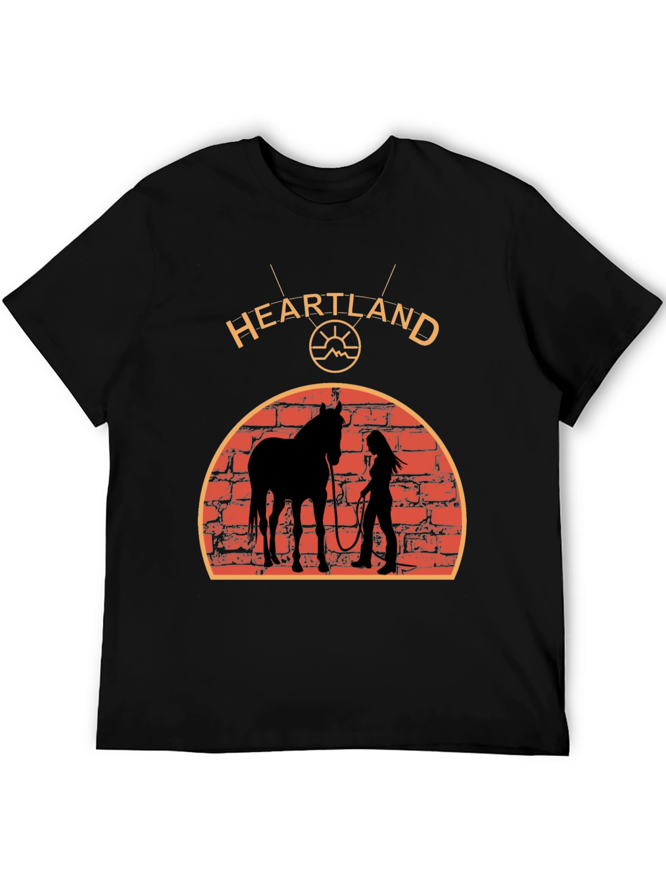 Heartland Horse Silhouette Graphic T-Shirt
