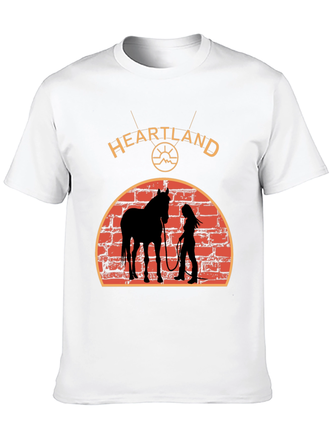 Heartland Horse Silhouette Graphic T-Shirt