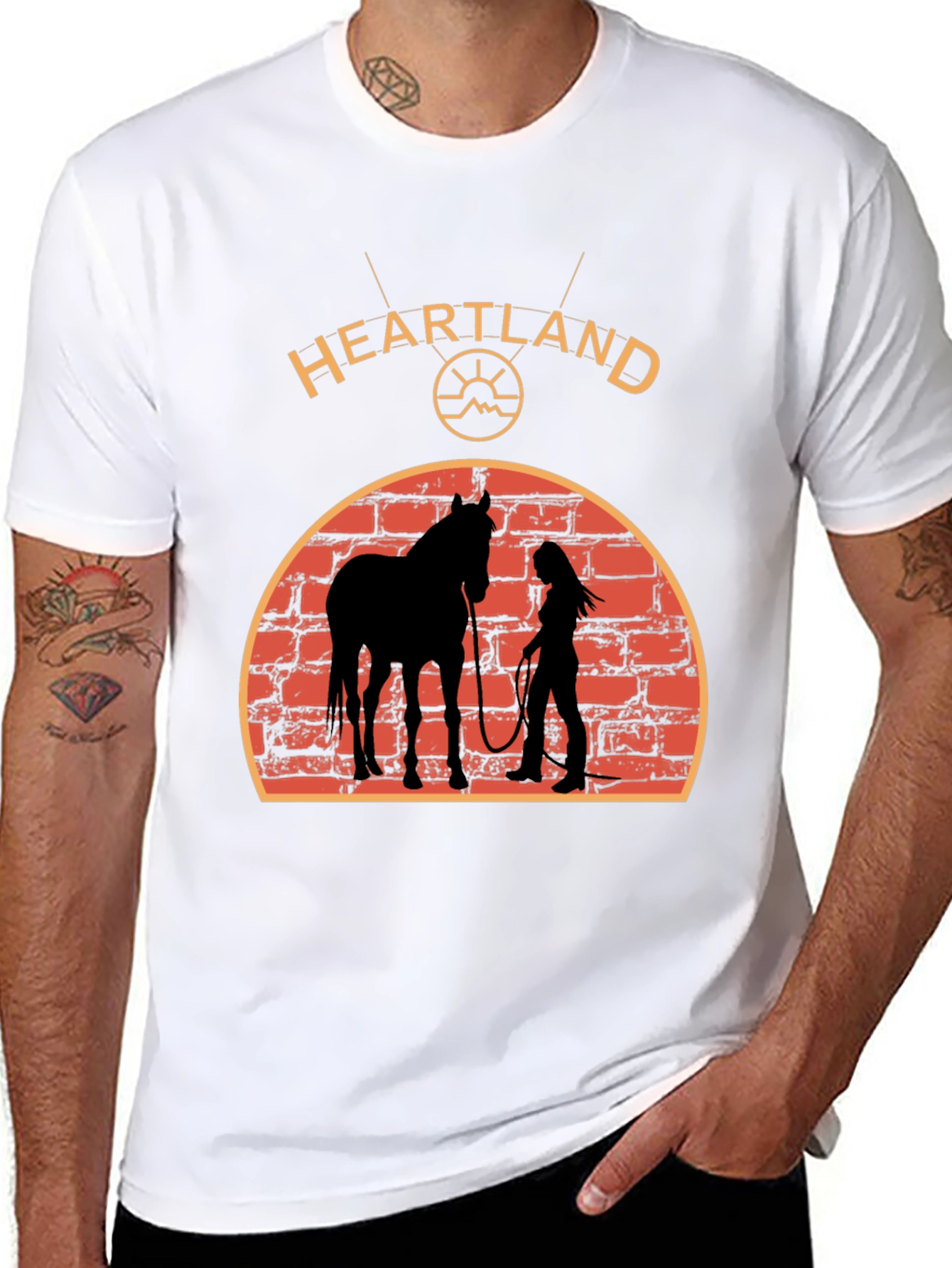 Heartland Horse Silhouette Graphic T-Shirt