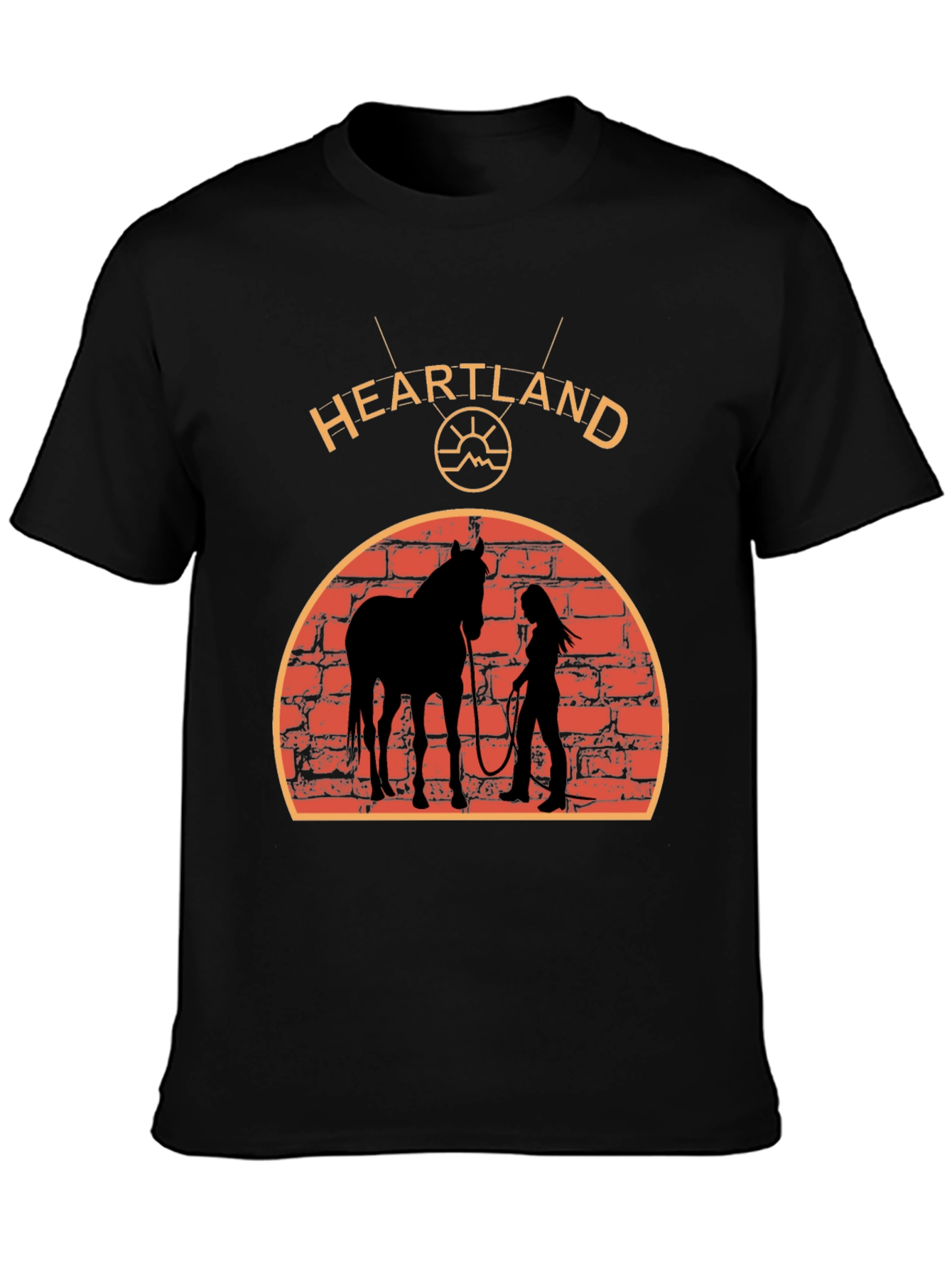 Heartland Horse Silhouette Graphic T-Shirt