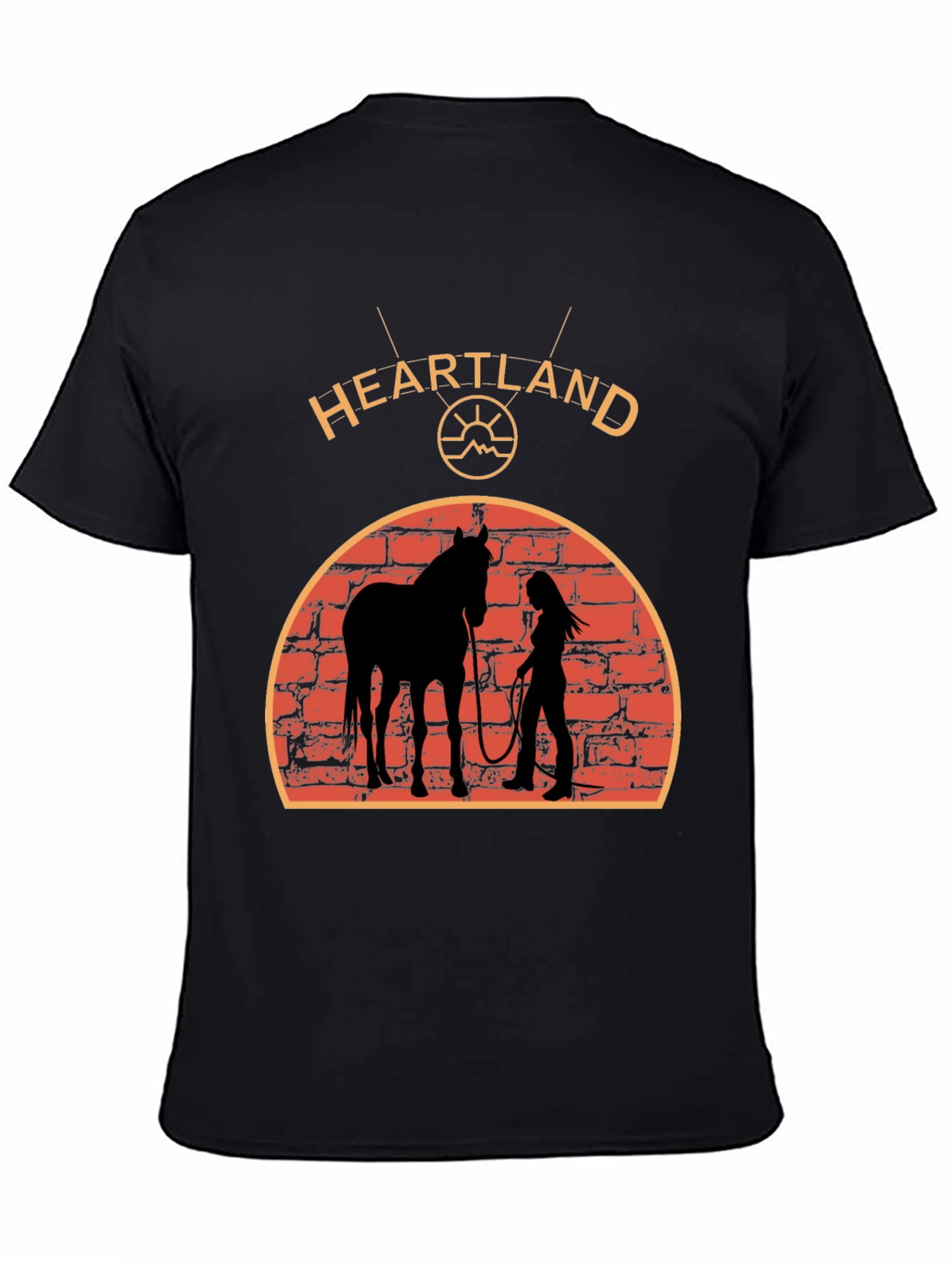 Heartland Horse Silhouette Graphic T-Shirt