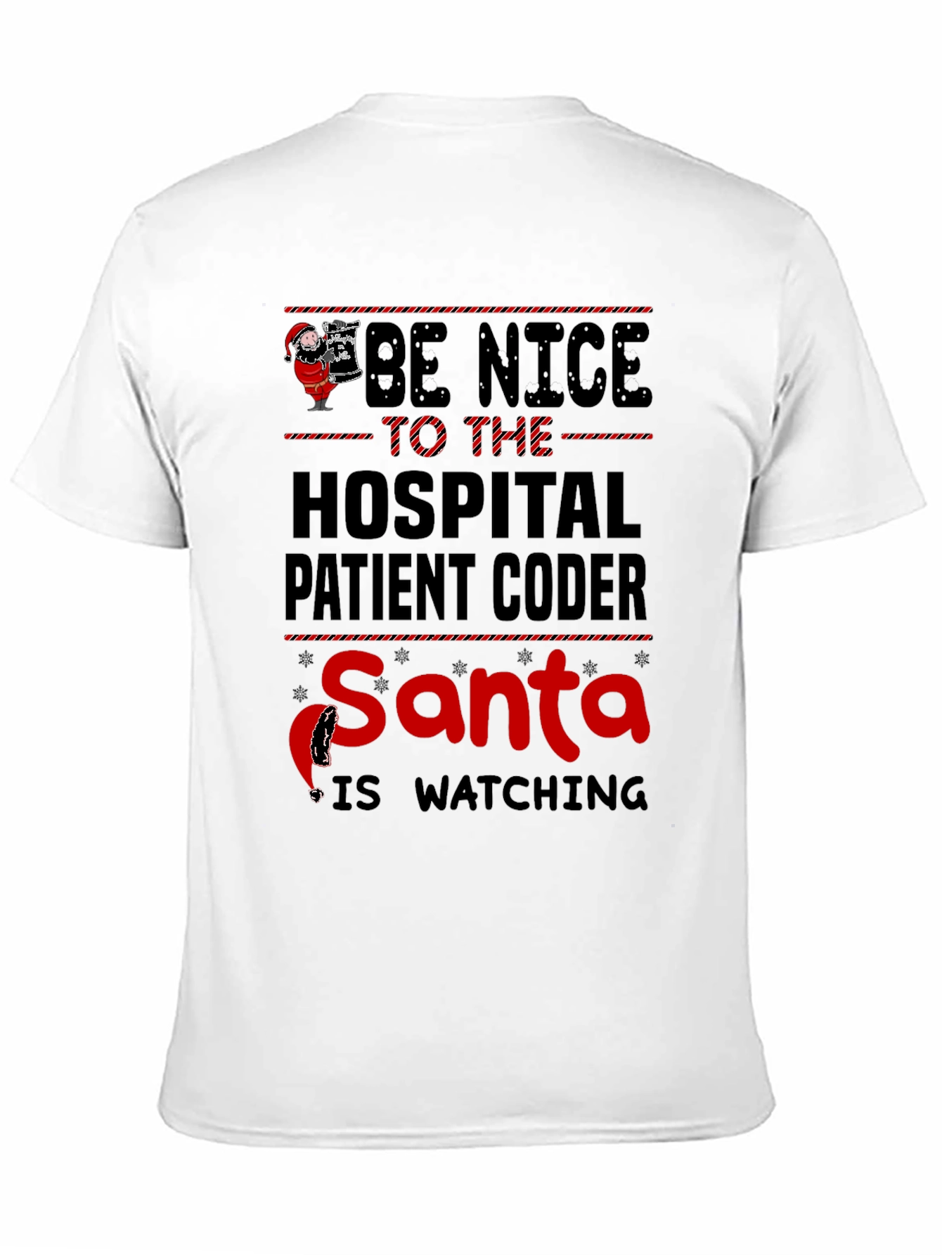 Funny Christmas Hospital Coder Santa T-Shirt