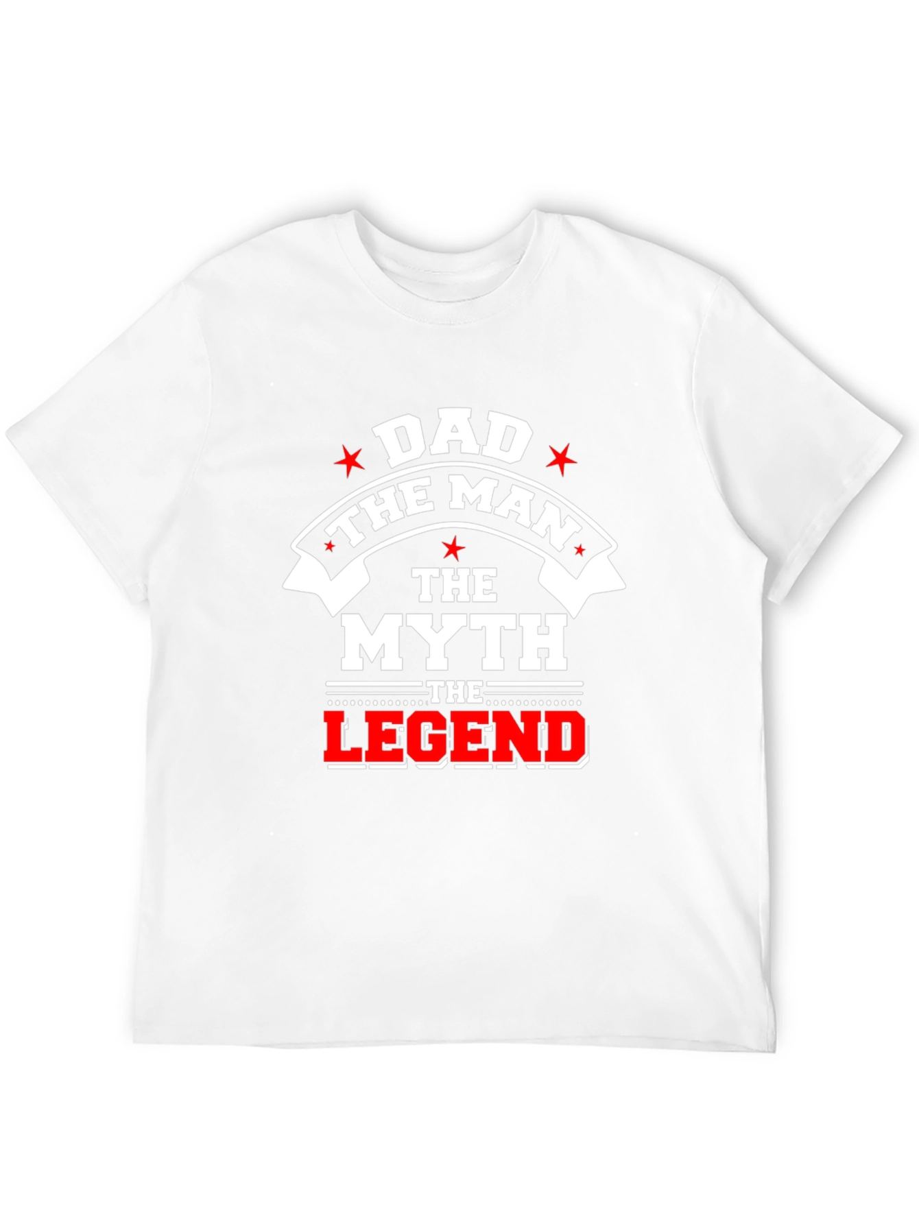 Dad The Man The Myth The Legend Black T-Shirt