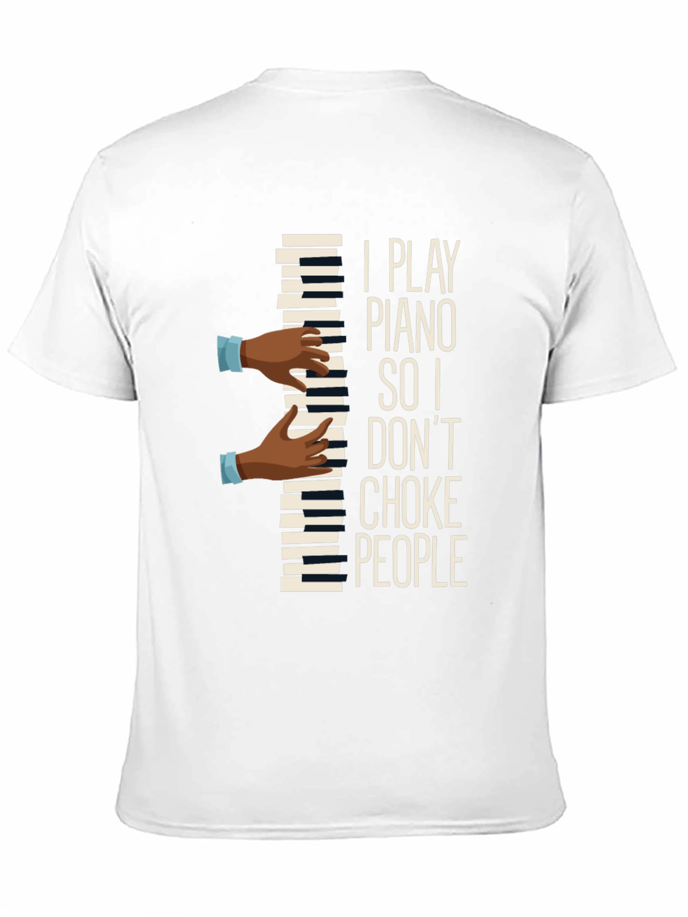 Piano Player Graphic Tee - Musical Humor T-Shirt