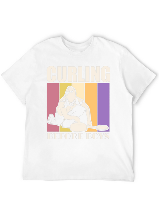 Curling Before Boys T-Shirt