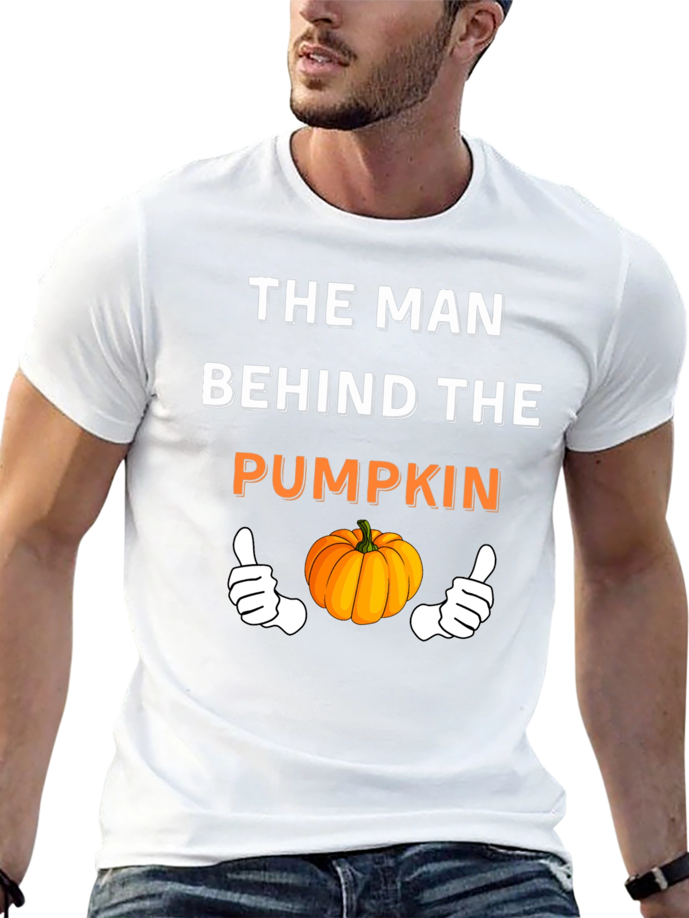The Man Behind the Pumpkin Halloween T-Shirt