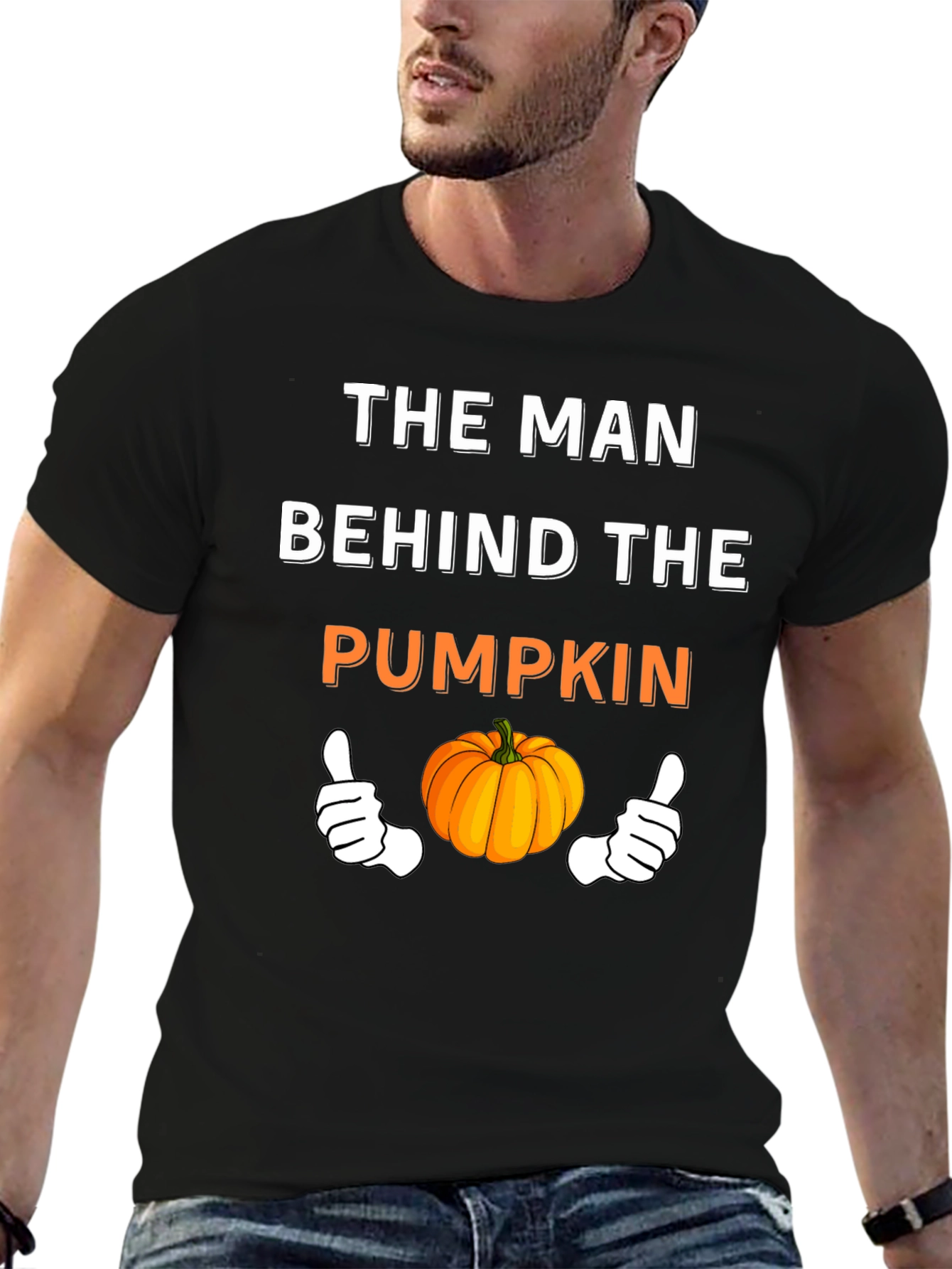 The Man Behind the Pumpkin Halloween T-Shirt