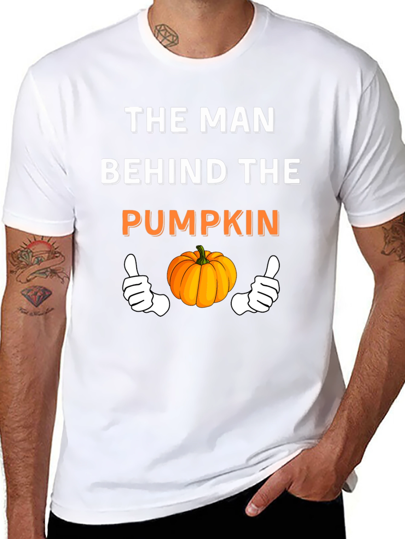 The Man Behind the Pumpkin Halloween T-Shirt