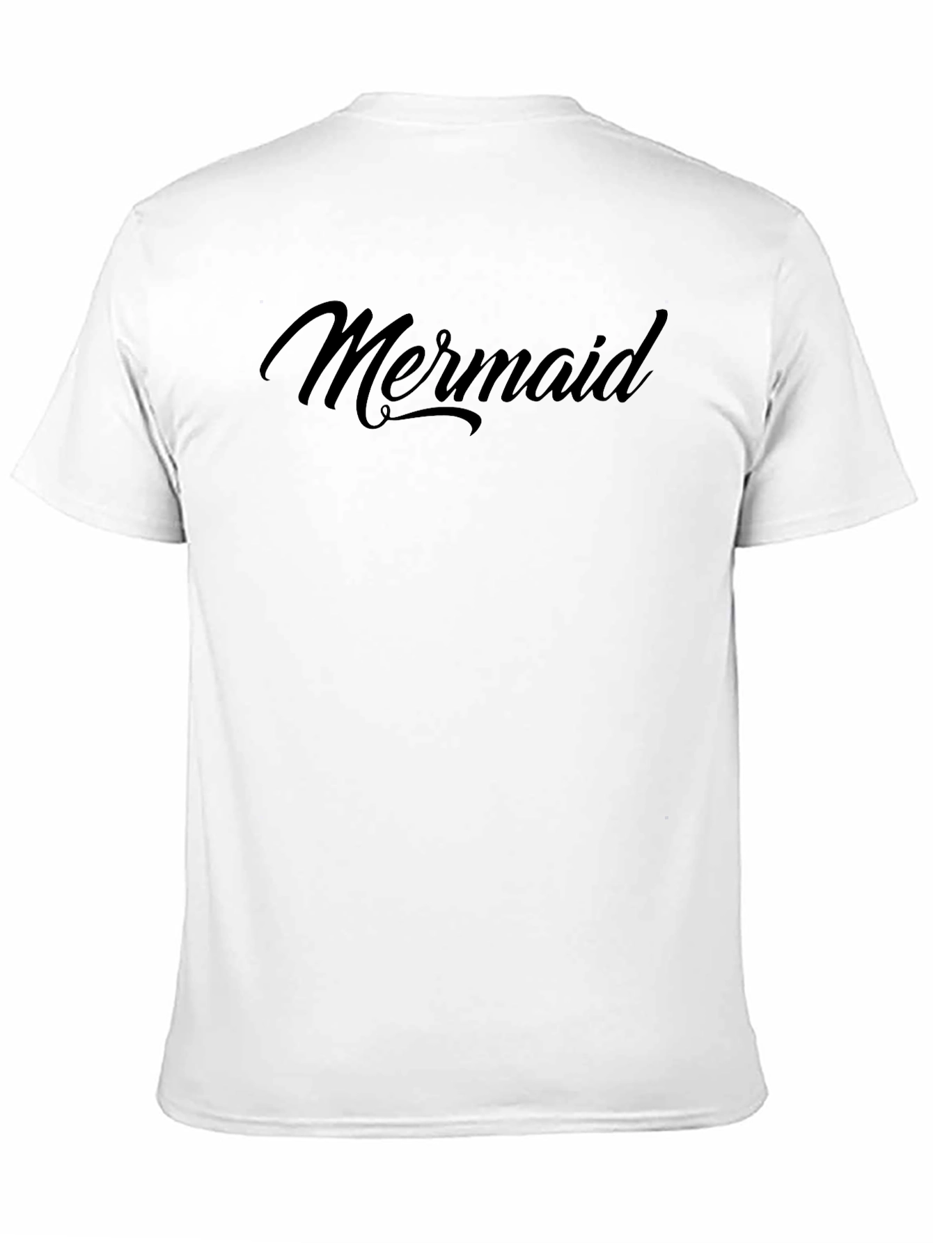 Mens Black Mermaid Graphic T-Shirt