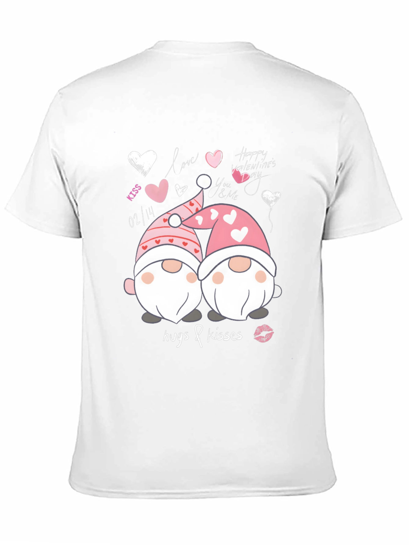 Valentines Day Gnomes T-Shirt - Hugs & Kisses