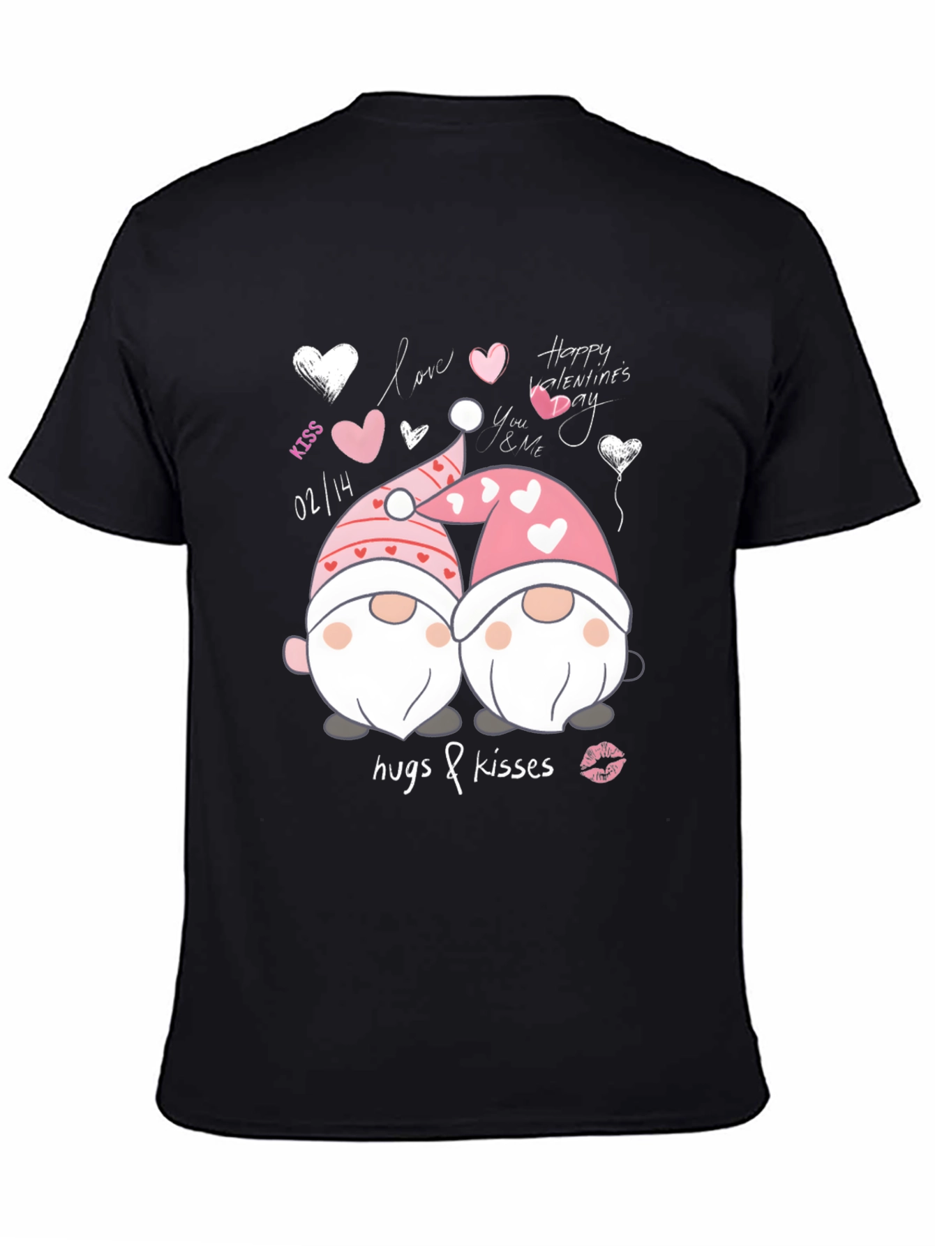 Valentines Day Gnomes T-Shirt - Hugs & Kisses