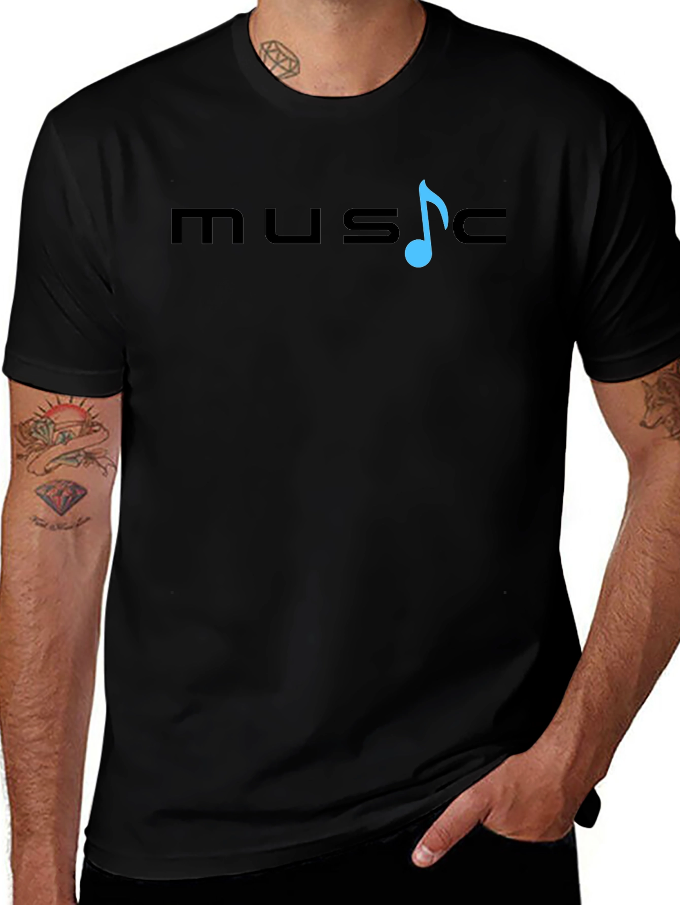 Music Note Tee - Soft Cotton Graphic T-Shirt