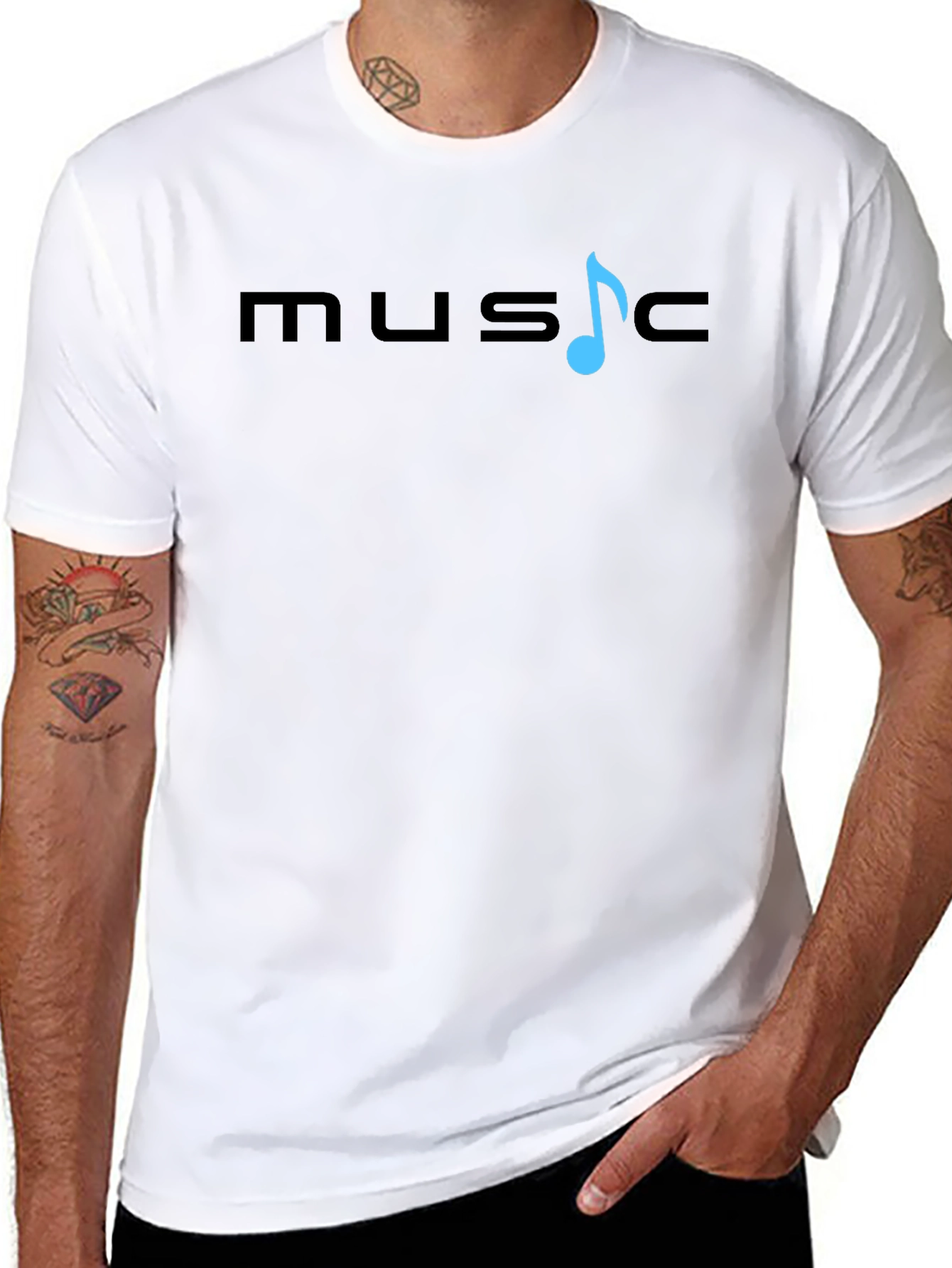 Music Note Tee - Soft Cotton Graphic T-Shirt