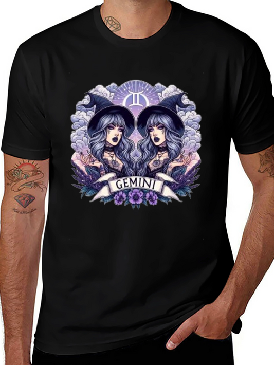 Gemini Zodiac Graphic T-Shirt