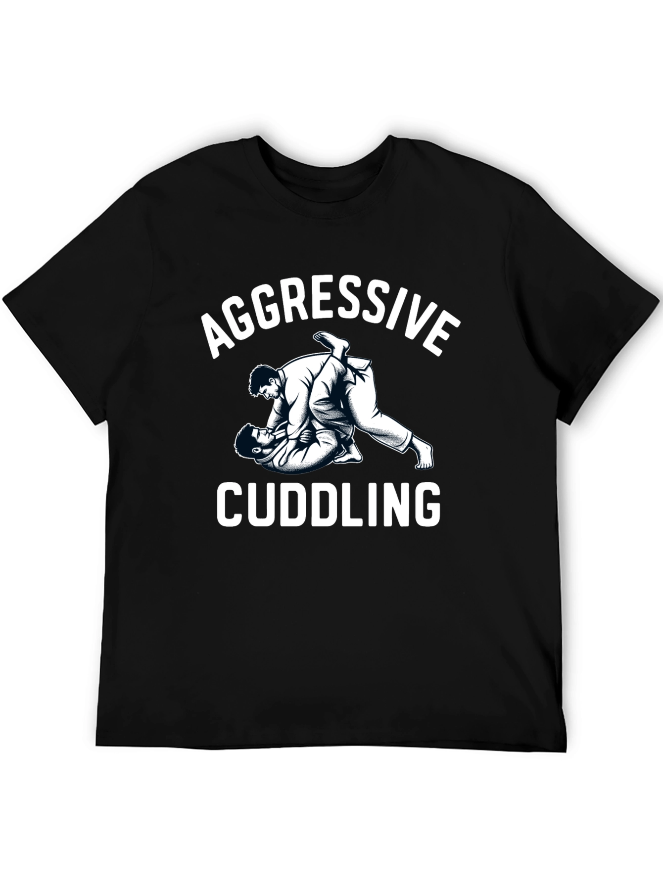 Aggressive Cuddling Graphic Tee - Martial Arts Humor
