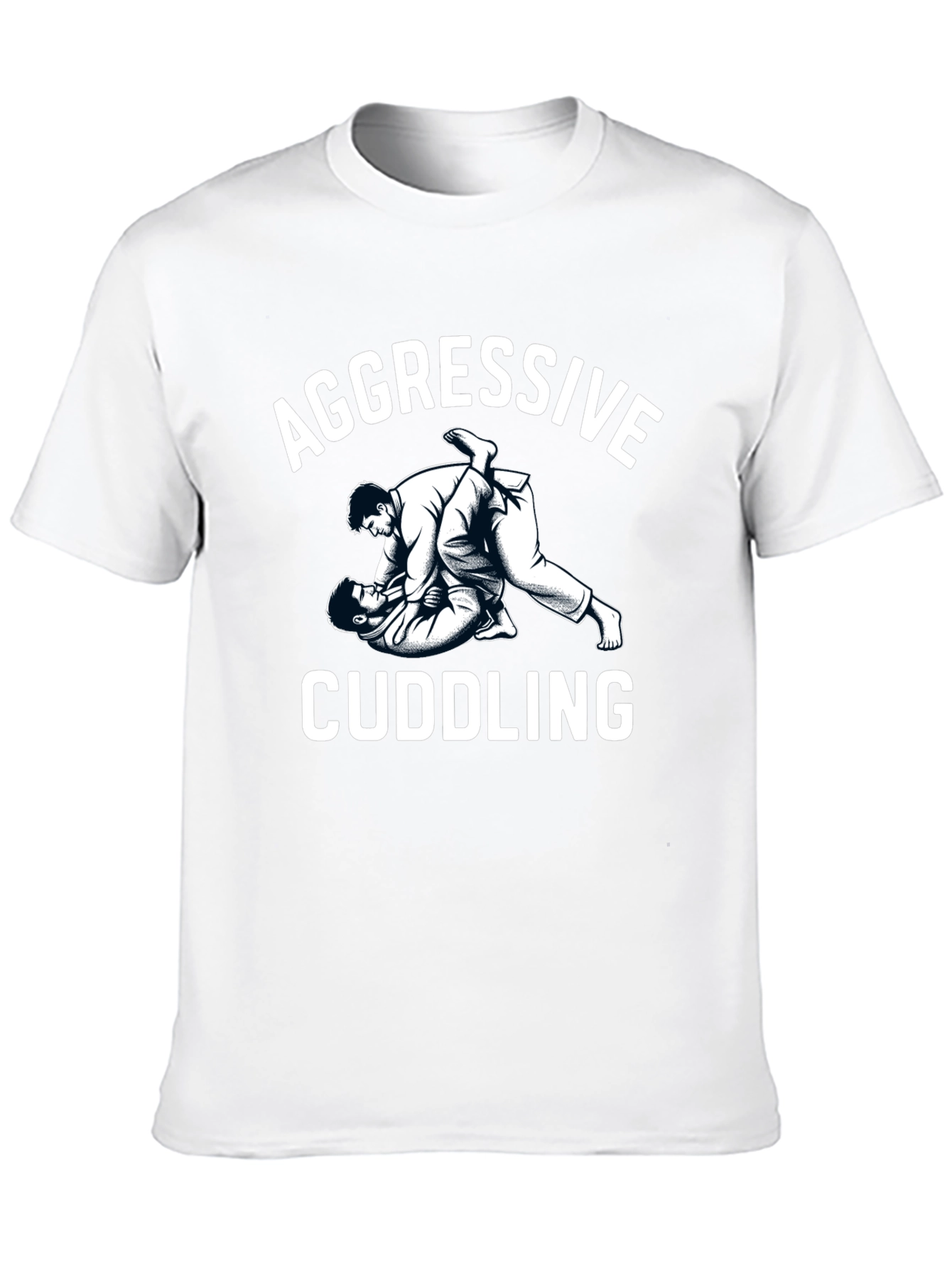 Aggressive Cuddling Graphic Tee - Martial Arts Humor