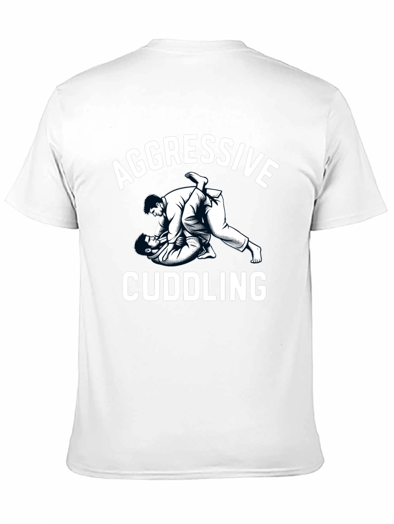 Aggressive Cuddling Graphic Tee - Martial Arts Humor