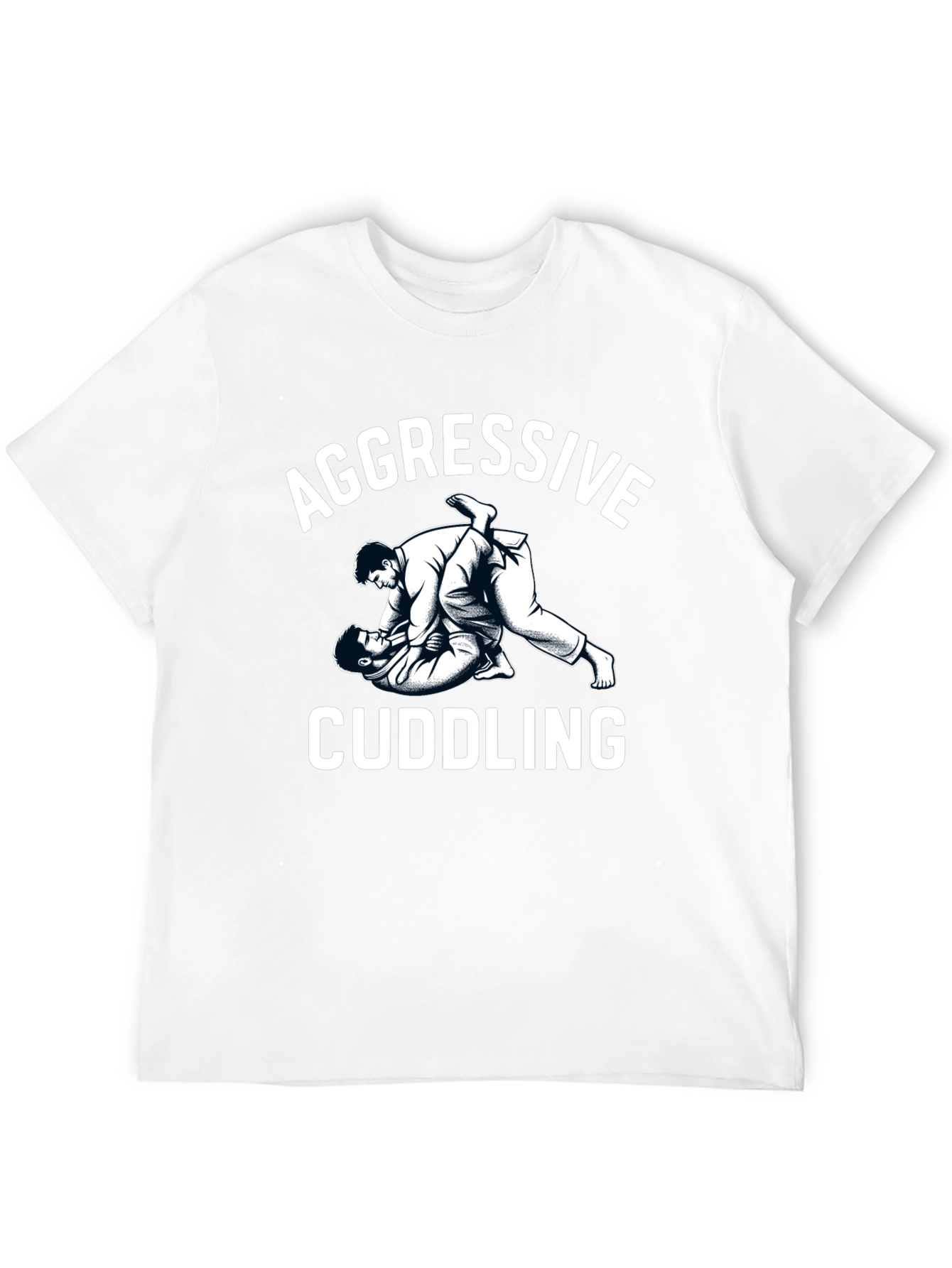 Aggressive Cuddling Graphic Tee - Martial Arts Humor