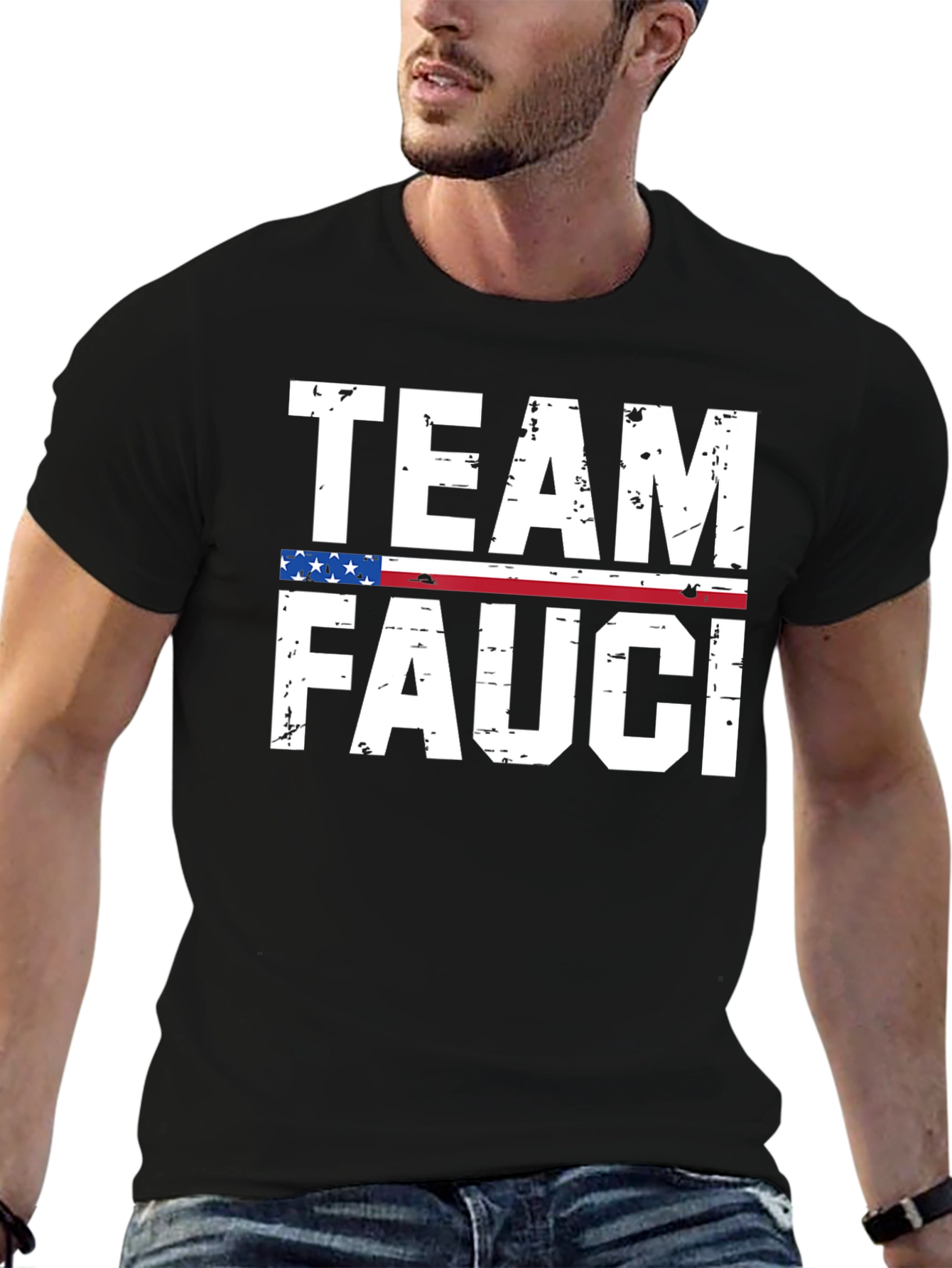Team Fauci Black Graphic Tee