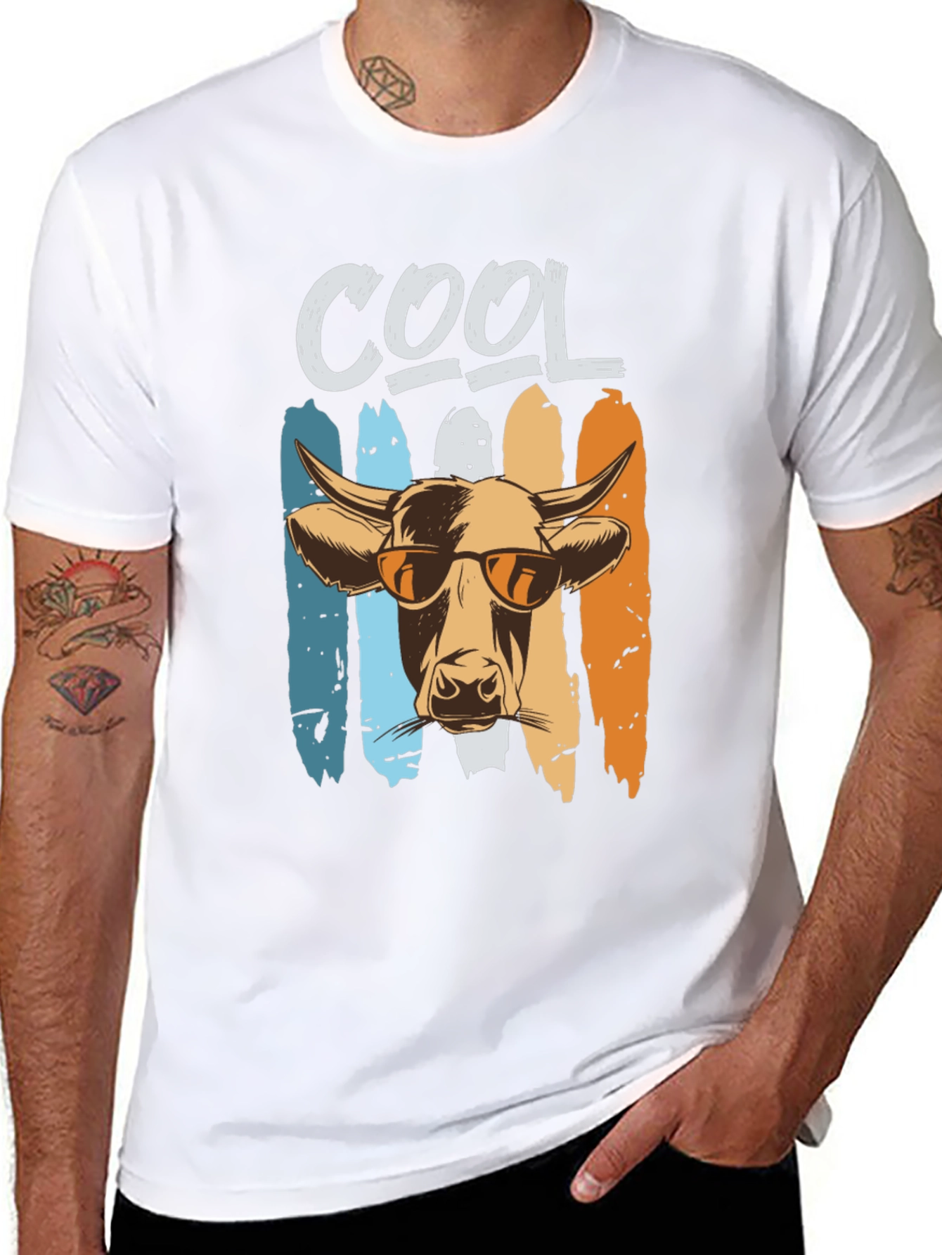 Cool Cow Graphic Tee - Unisex Black T-Shirt