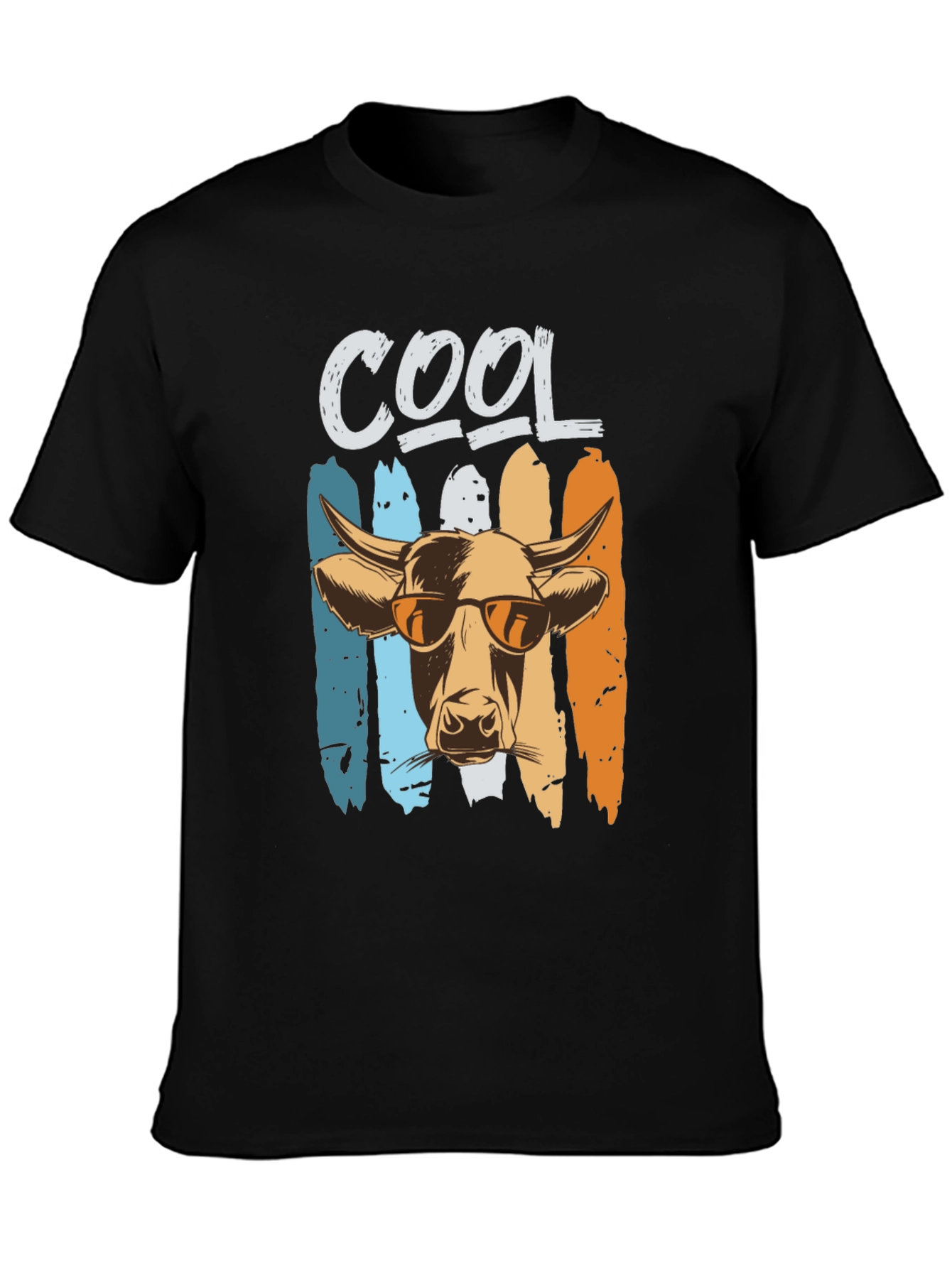 Cool Cow Graphic Tee - Unisex Black T-Shirt