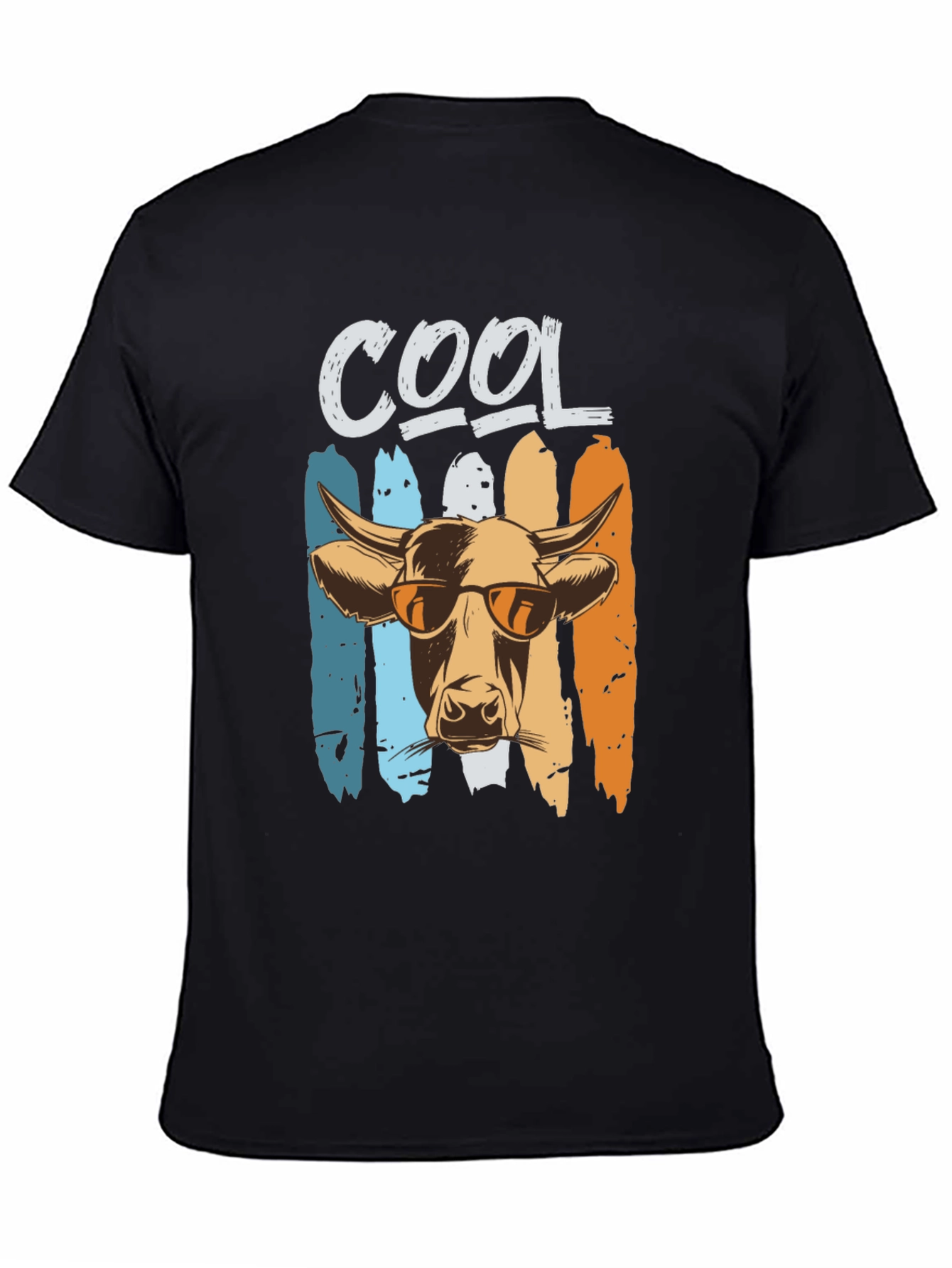 Cool Cow Graphic Tee - Unisex Black T-Shirt