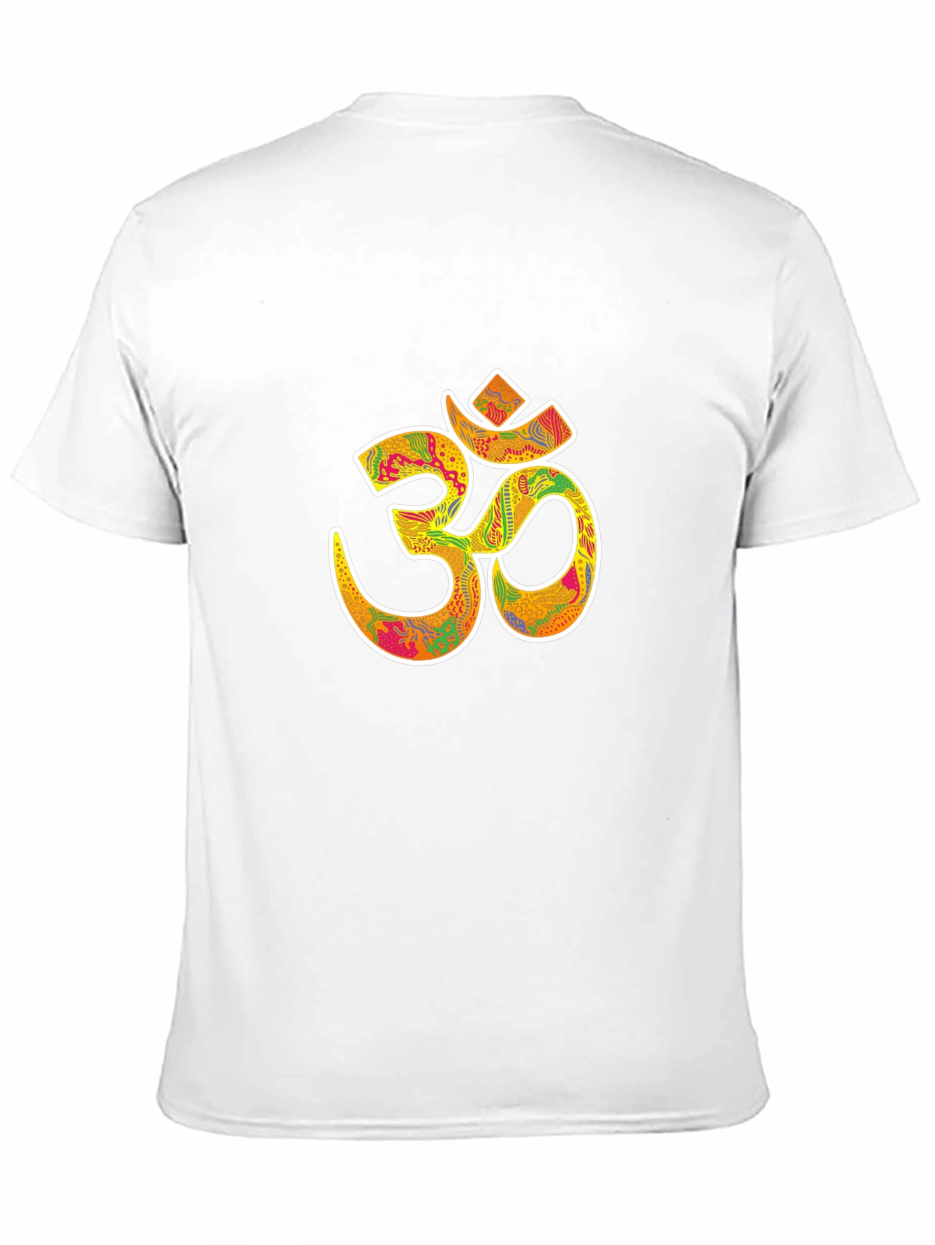 Om Symbol Graphic Tee - Black Cotton Blend T-Shirt