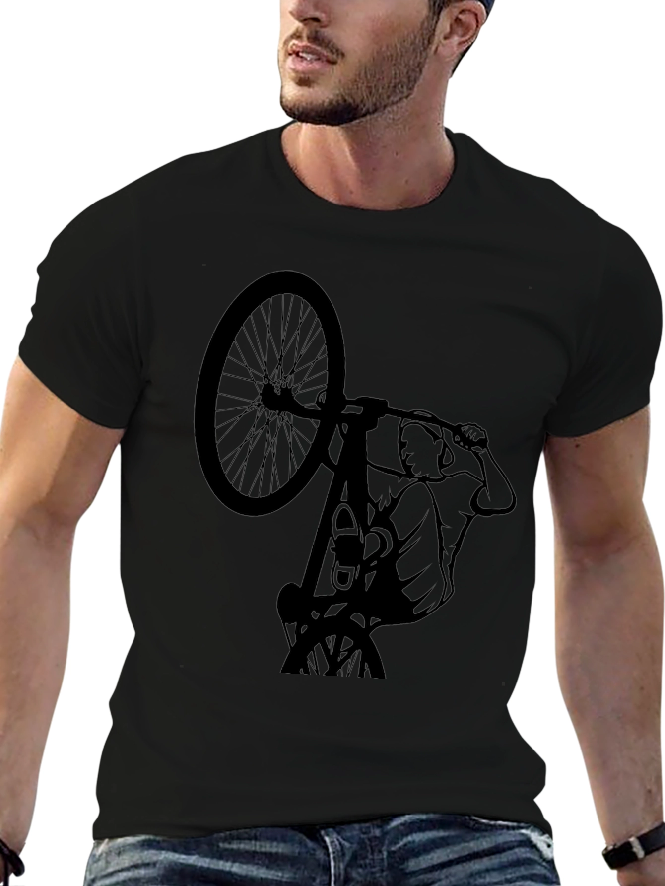 BMX Stunt Graphic Tee - Cool Rider Design
