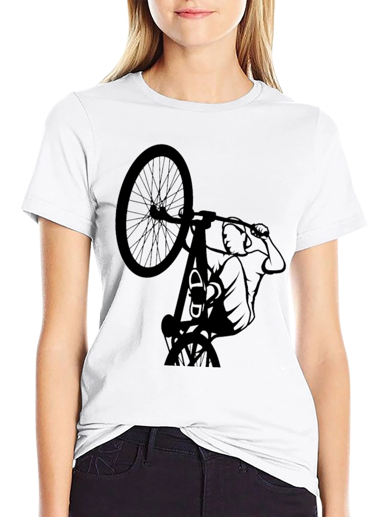 BMX Stunt Graphic Tee - Cool Rider Design
