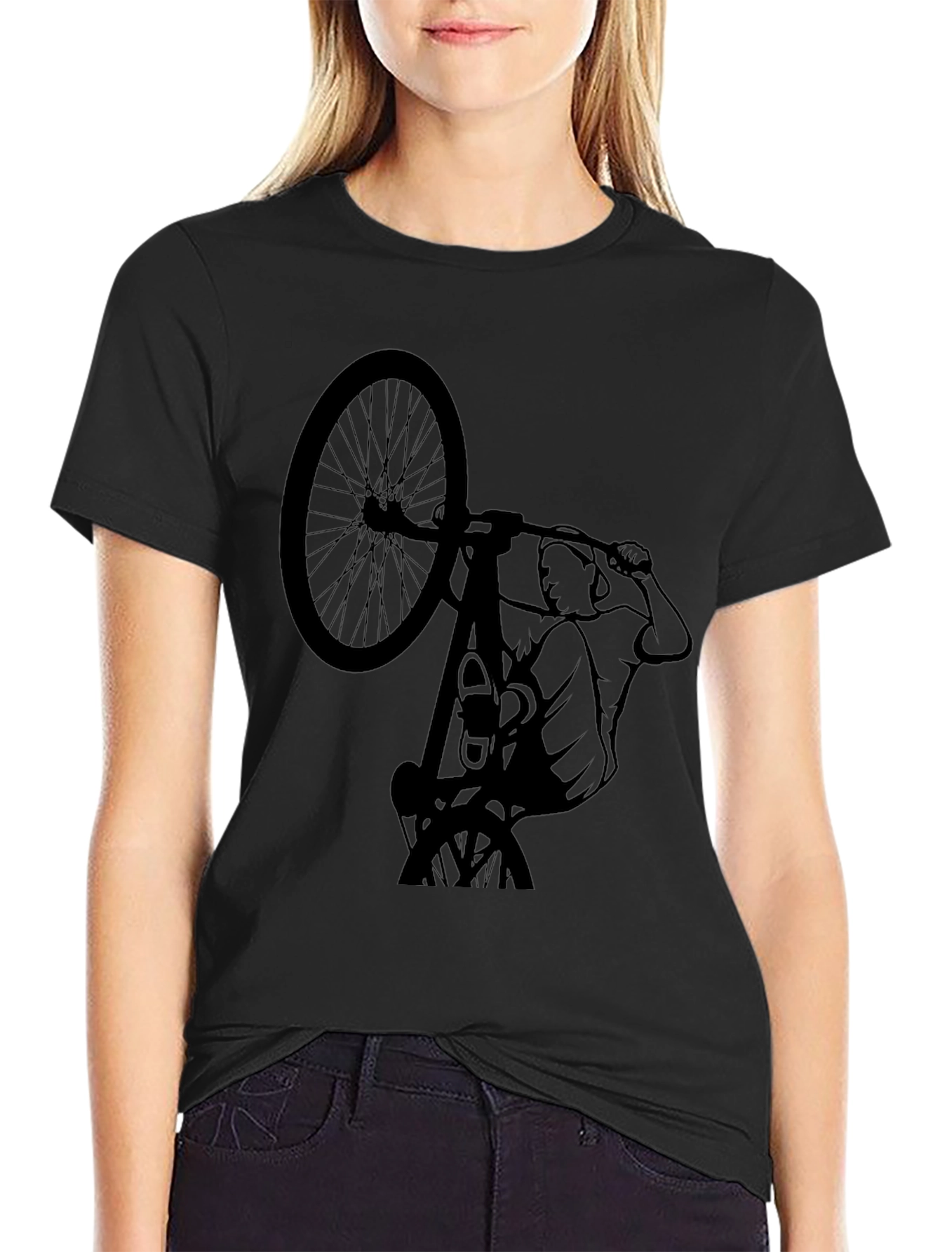 BMX Stunt Graphic Tee - Cool Rider Design