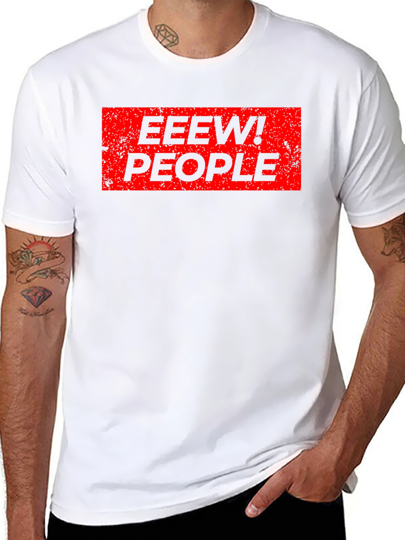 Eew! People Graphic Tee - Funny Slogan T-Shirt