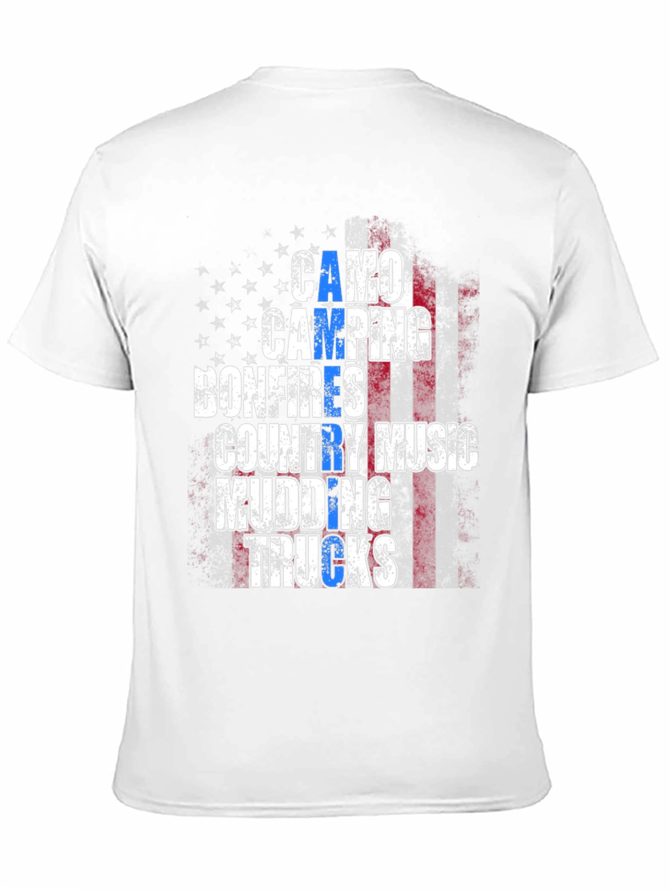 Camo Camping Bonfires Graphic Tee