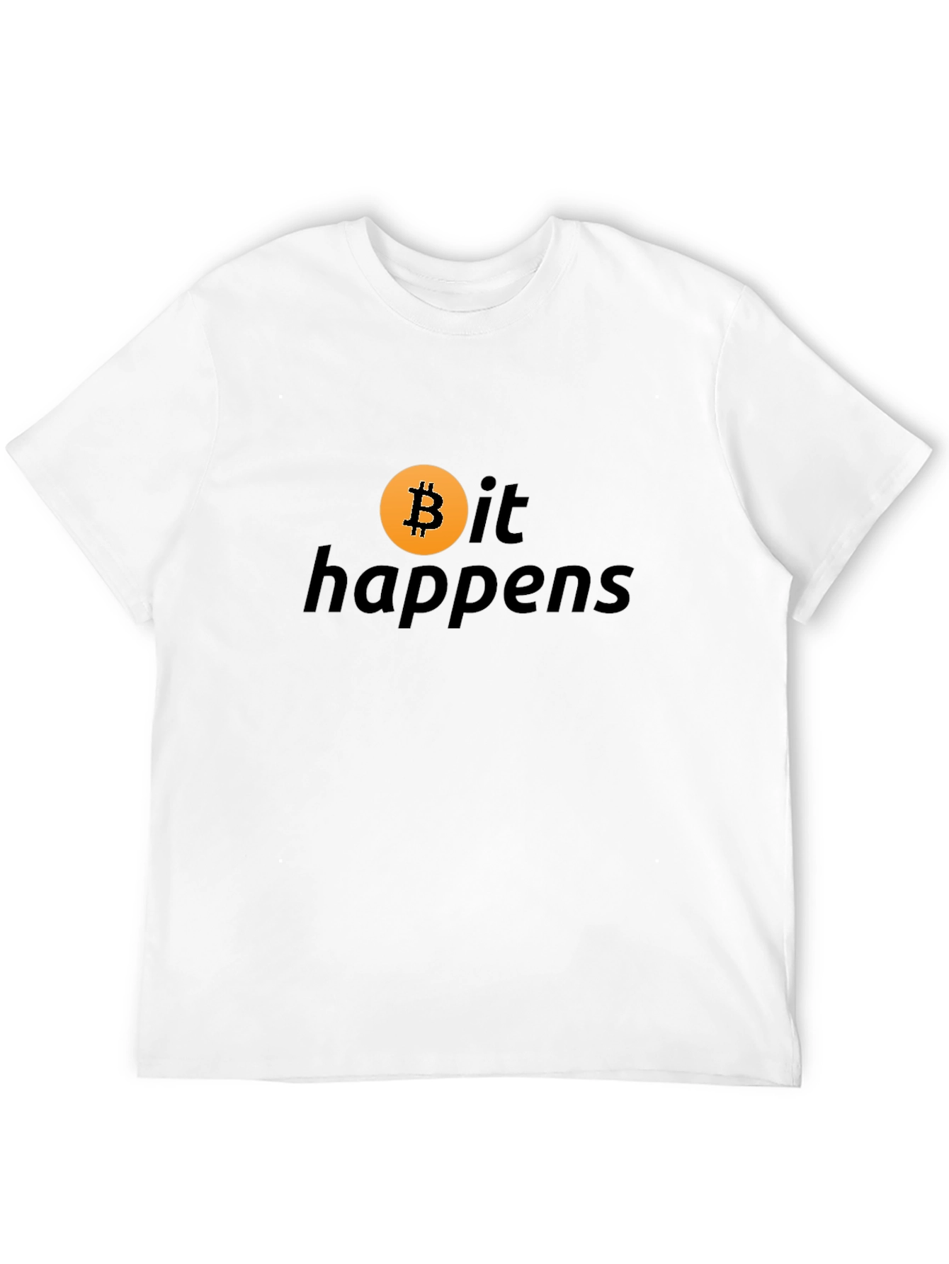 Bitcoin Happens Black T-Shirt Crypto Currency Tee