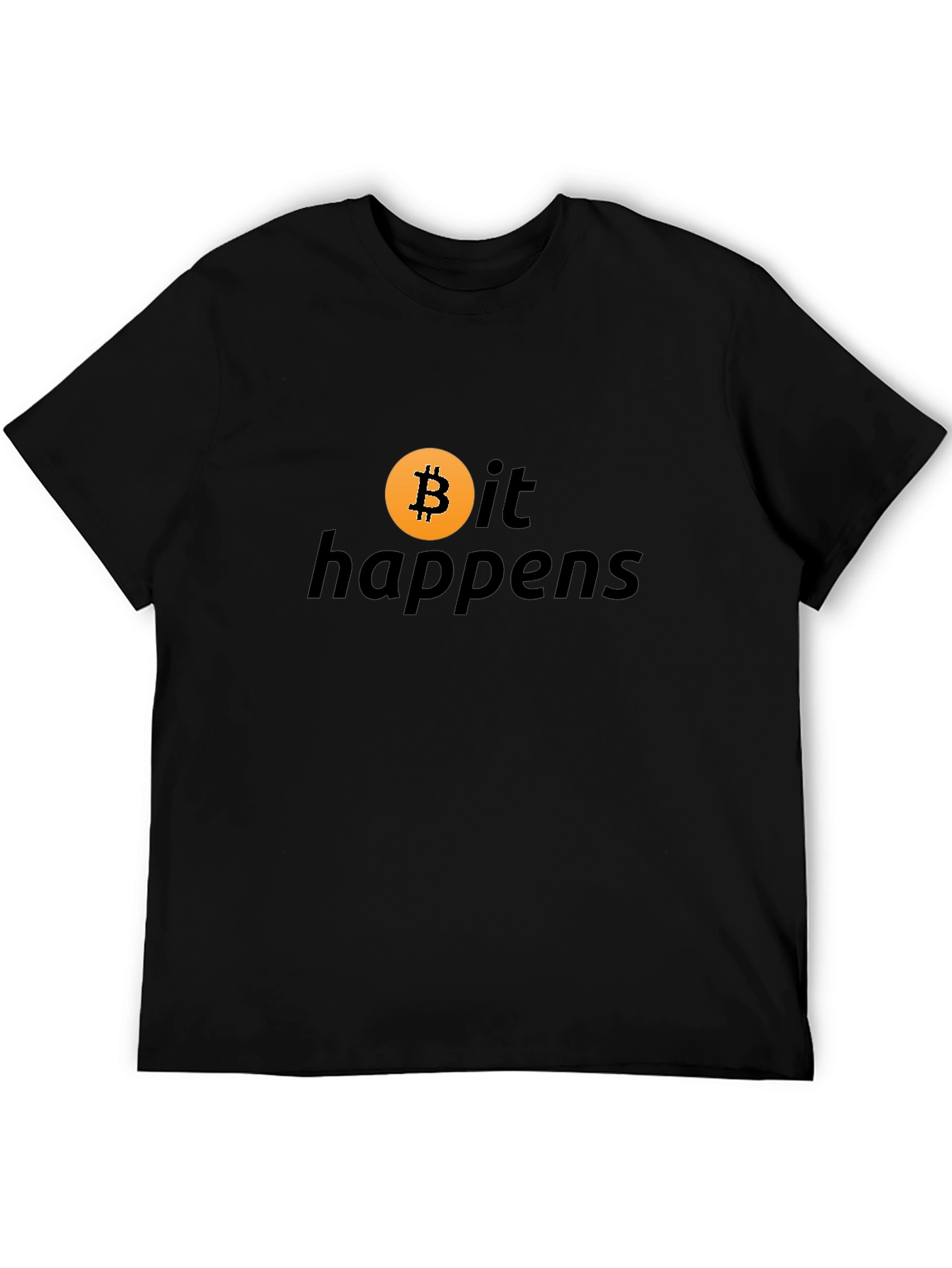 Bitcoin Happens Black T-Shirt Crypto Currency Tee