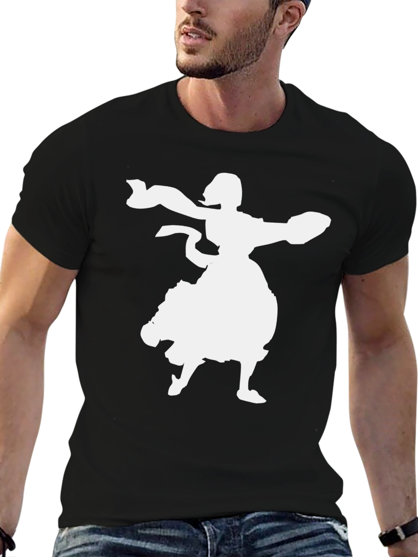 Dancing Whirling Dervish Black T-Shirt
