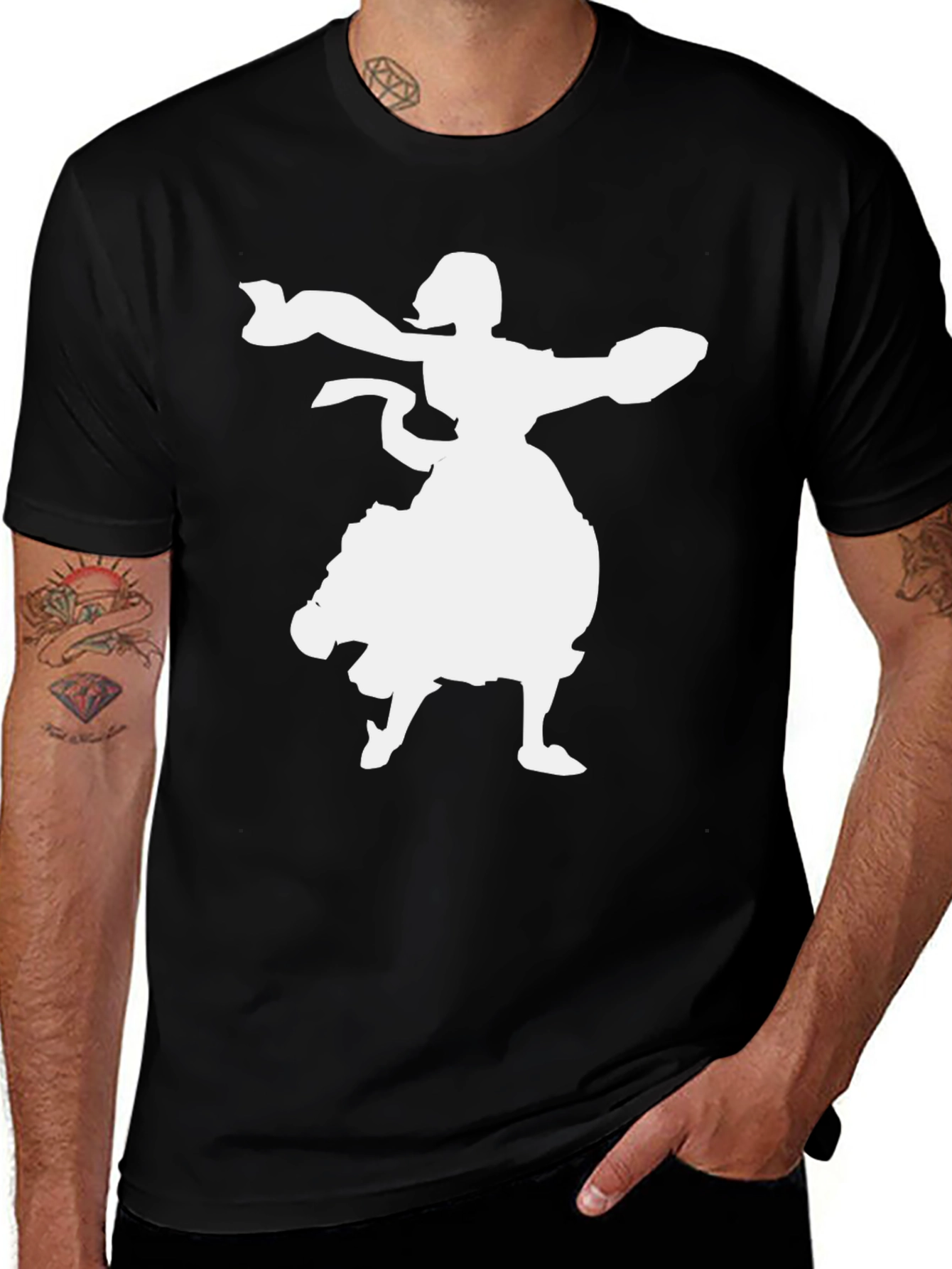 Dancing Whirling Dervish Black T-Shirt