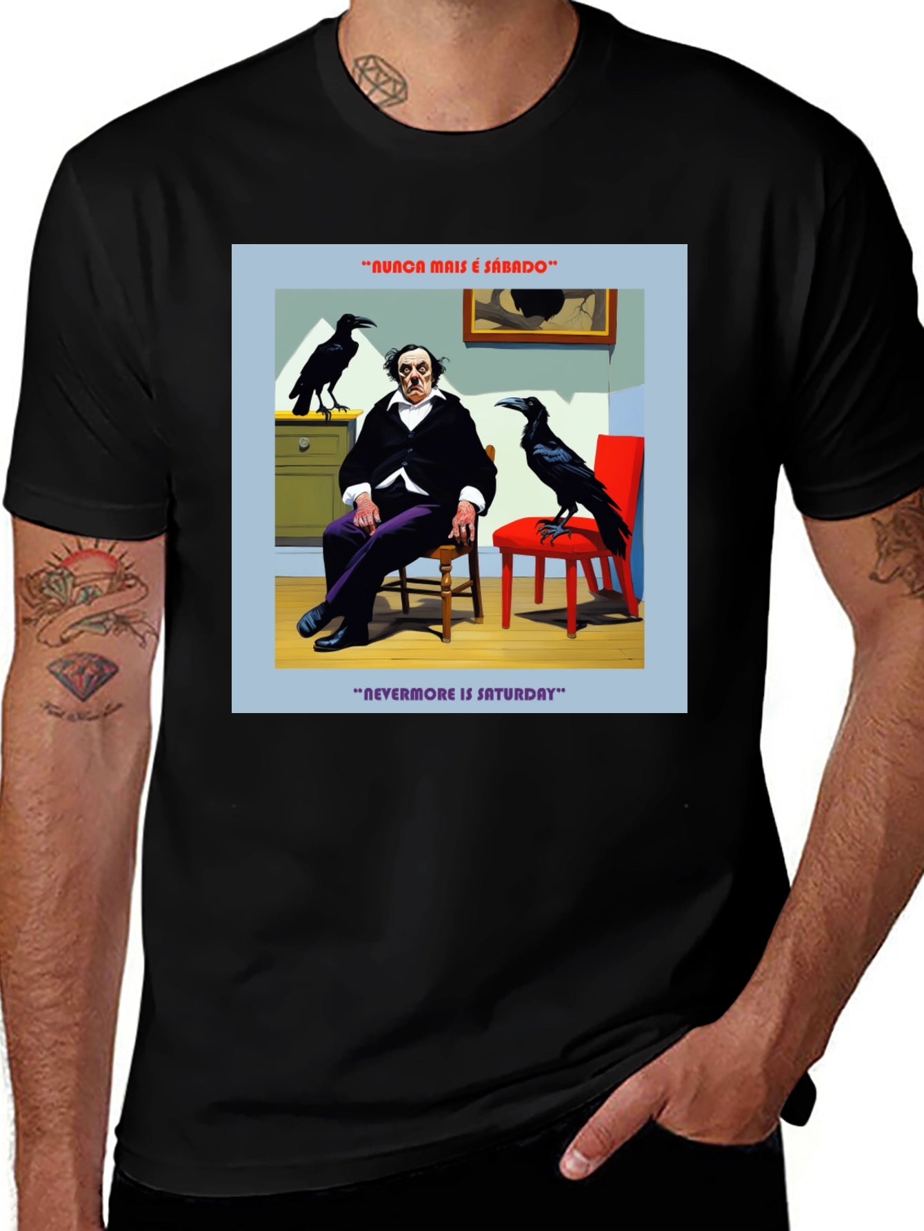 Edgar Allan Poe Raven T-Shirt